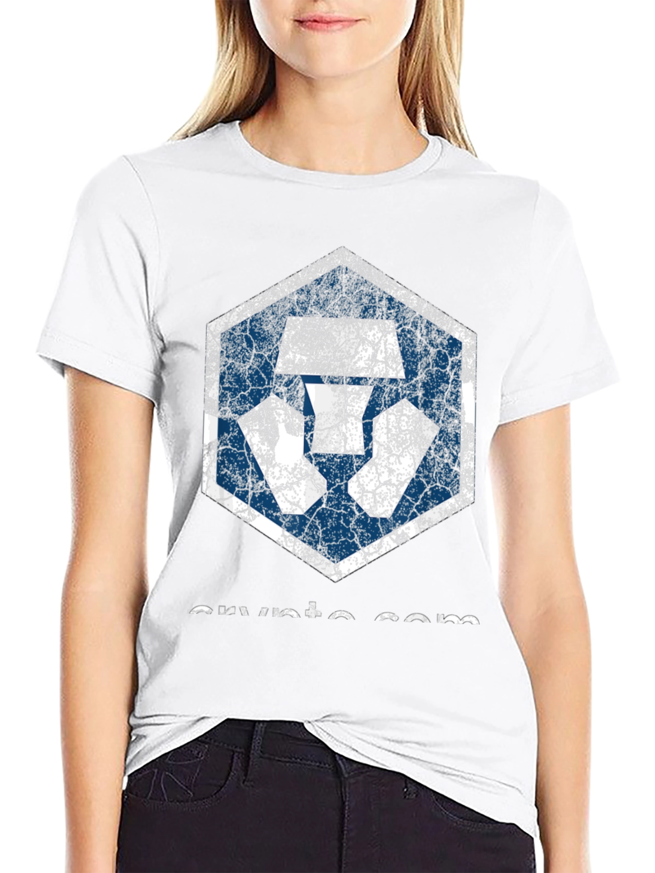 Crypto.com Distressed Logo T-Shirt