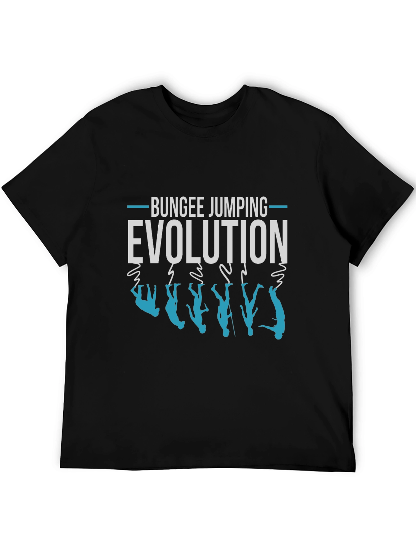 Bungee Jumping Evolution Graphic Tee - Adventure Ready!