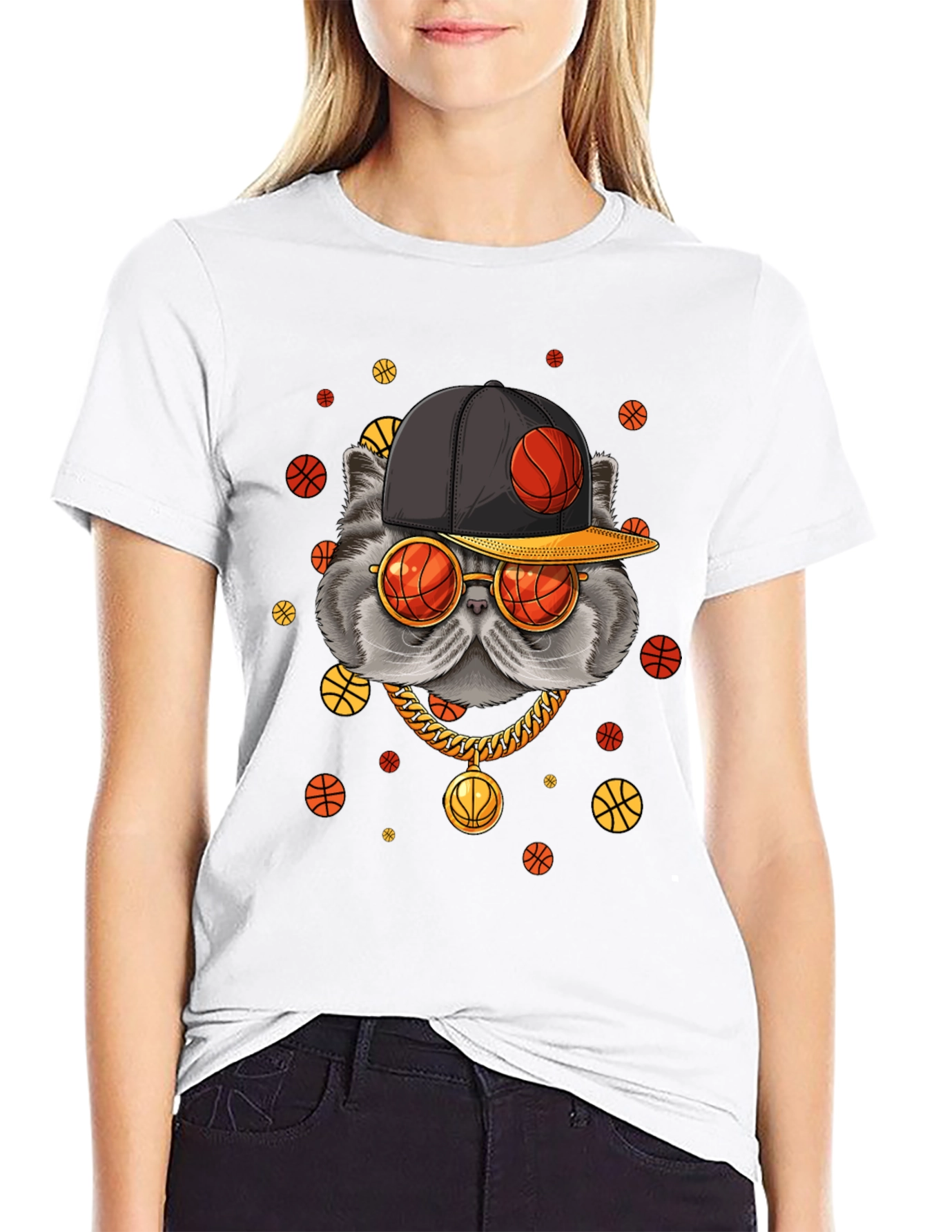 Cool Cat Basketball T-Shirt