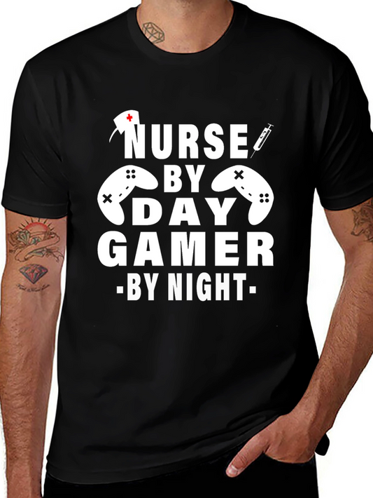 Nurse By Day Gamer By Night T-Shirt