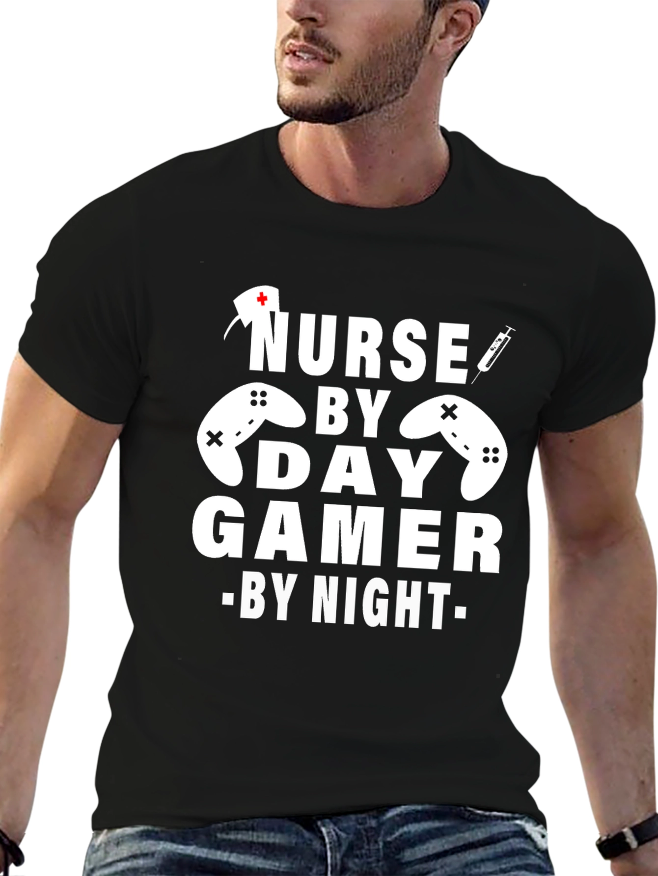 Nurse By Day Gamer By Night T-Shirt