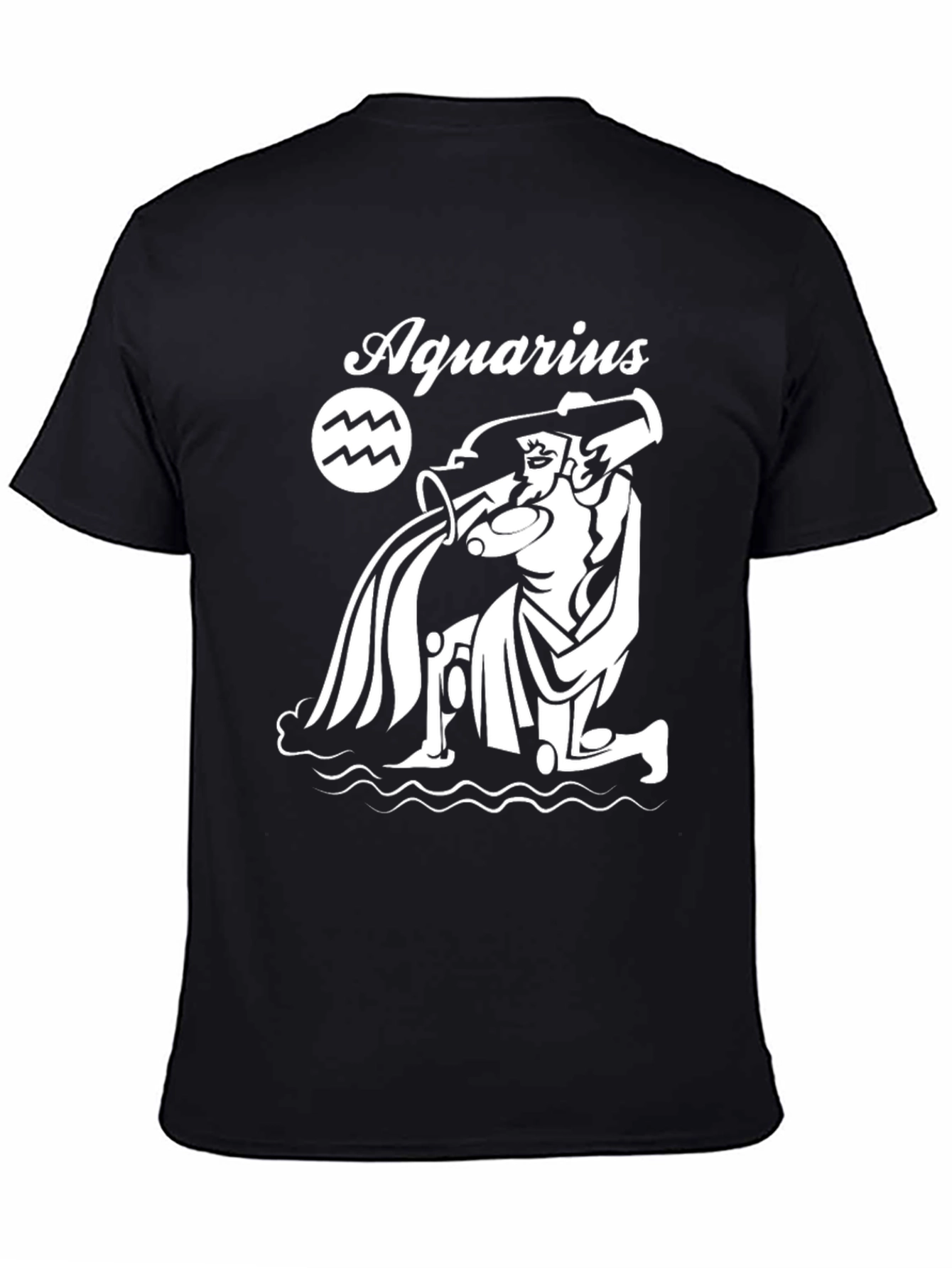 Aquarius Zodiac Sign Graphic T-Shirt