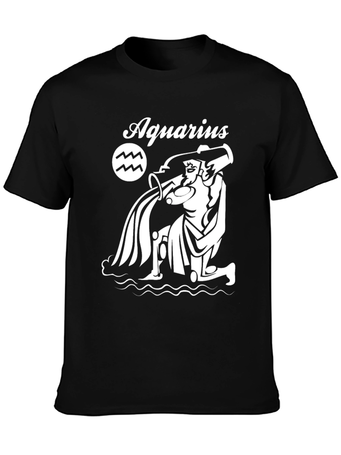 Aquarius Zodiac Sign Graphic T-Shirt