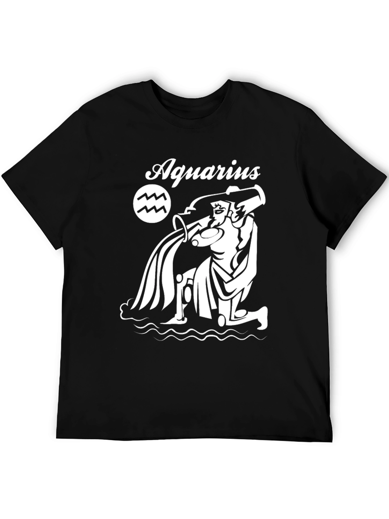 Aquarius Zodiac Sign Graphic T-Shirt
