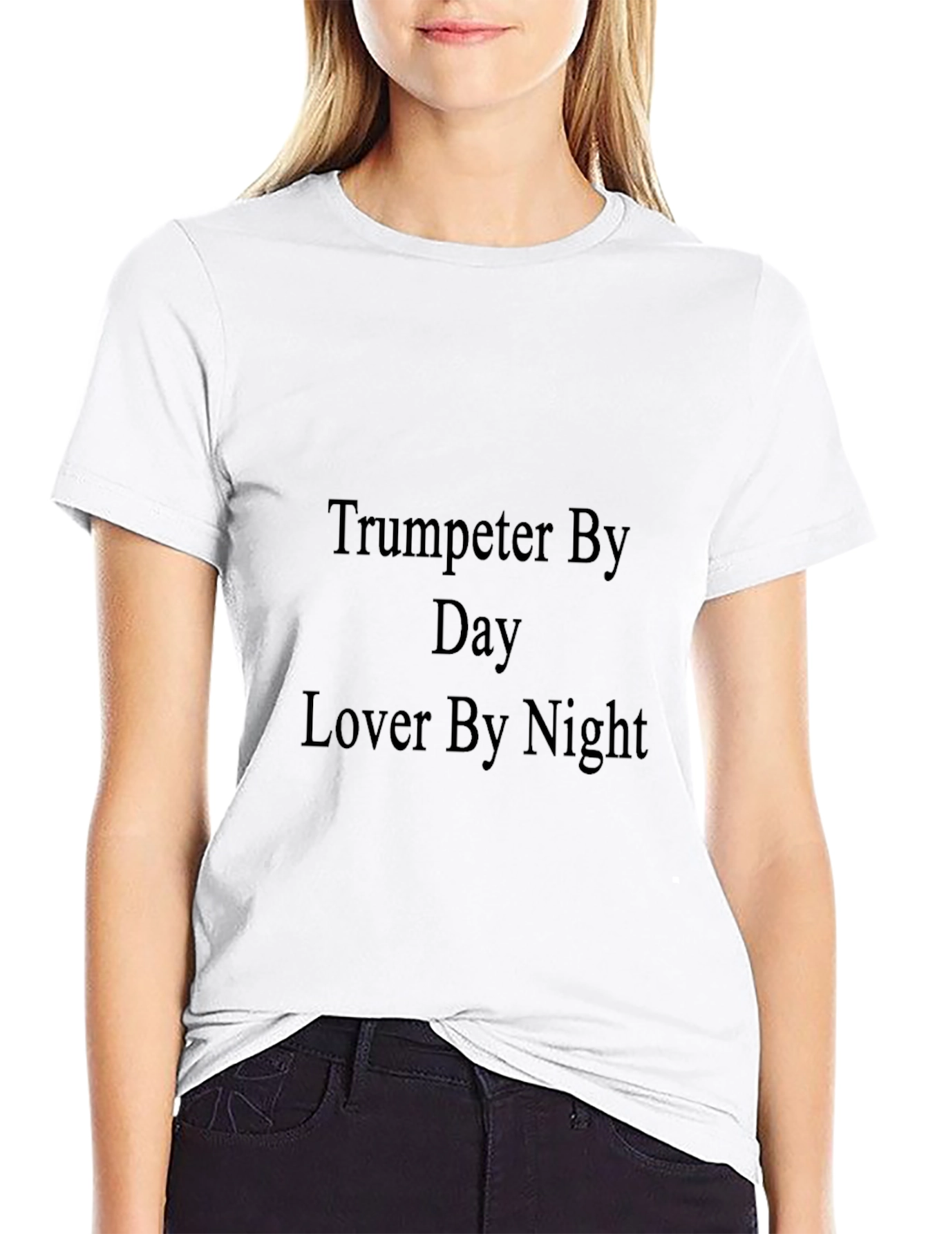 Trumpeter By Day Lover By Night Graphic T-Shirt