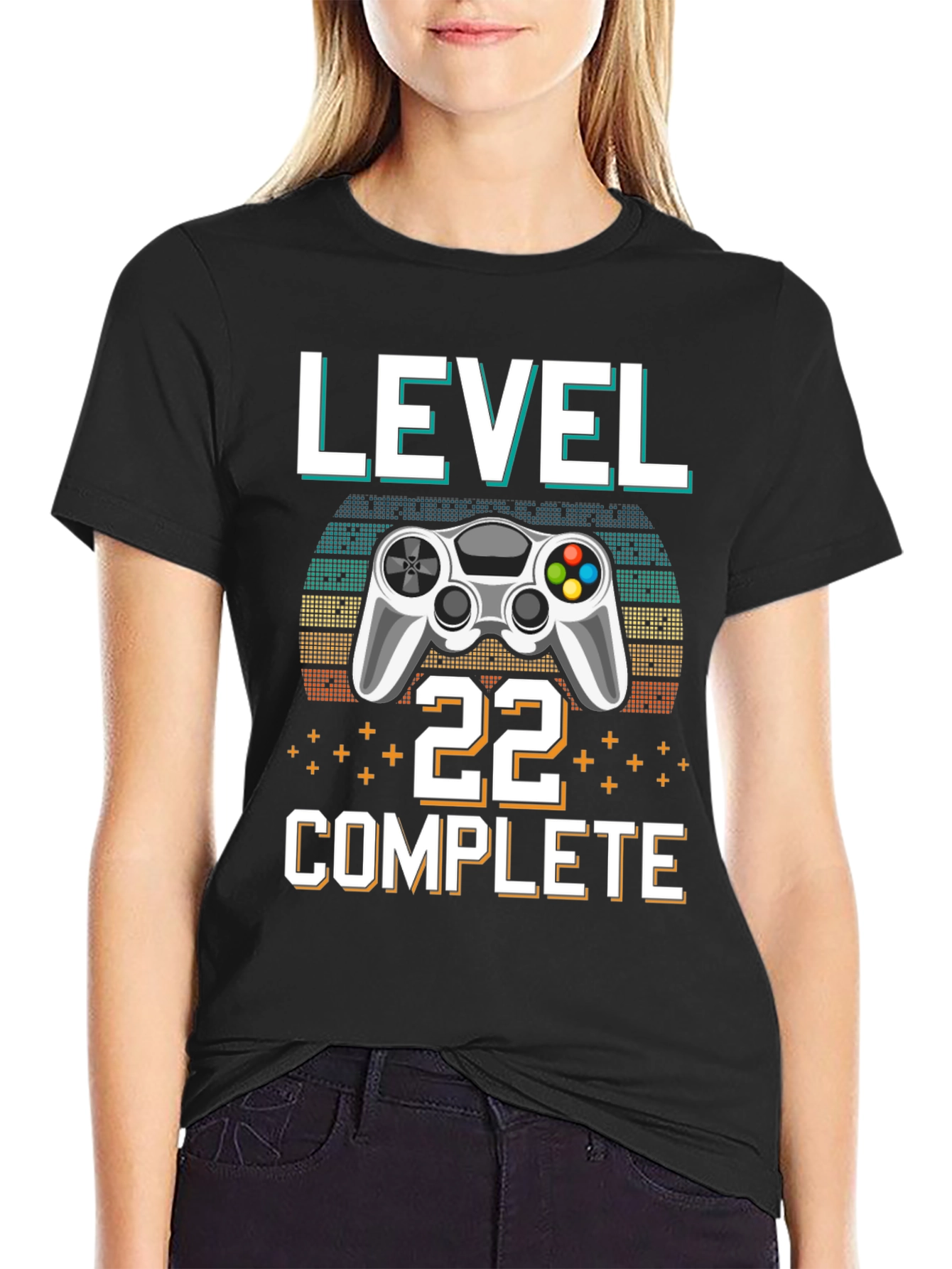 Level 22 Complete Gamer T-Shirt - Birthday Gift