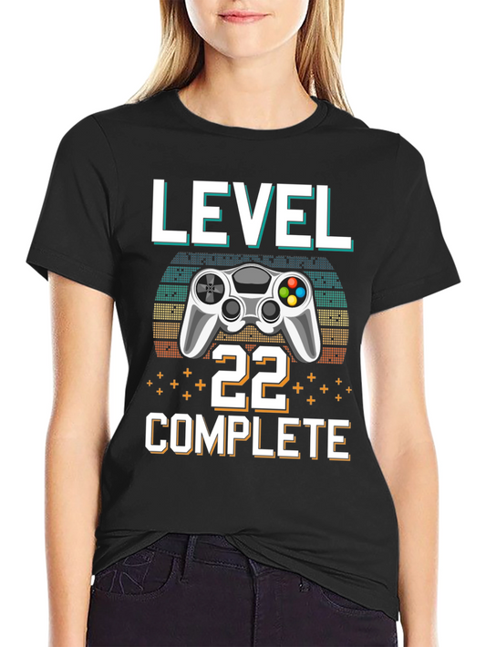Level 22 Complete Gamer T-Shirt - Birthday Gift