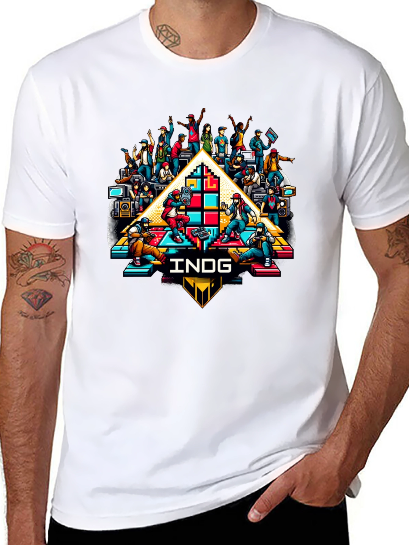 Retro Gaming Crew Black T-Shirt