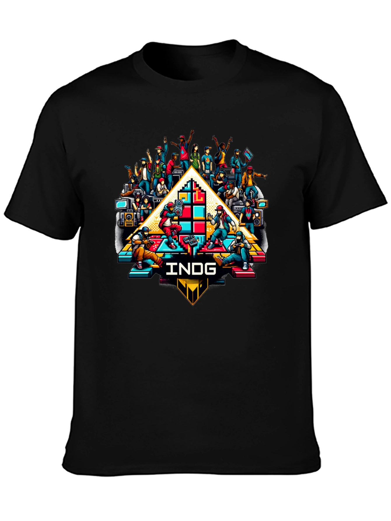 Retro Gaming Crew Black T-Shirt