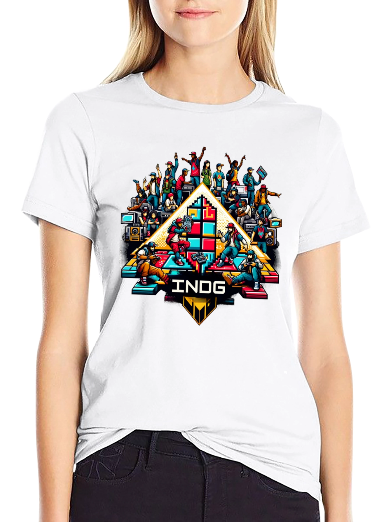 Retro Gaming Crew Black T-Shirt