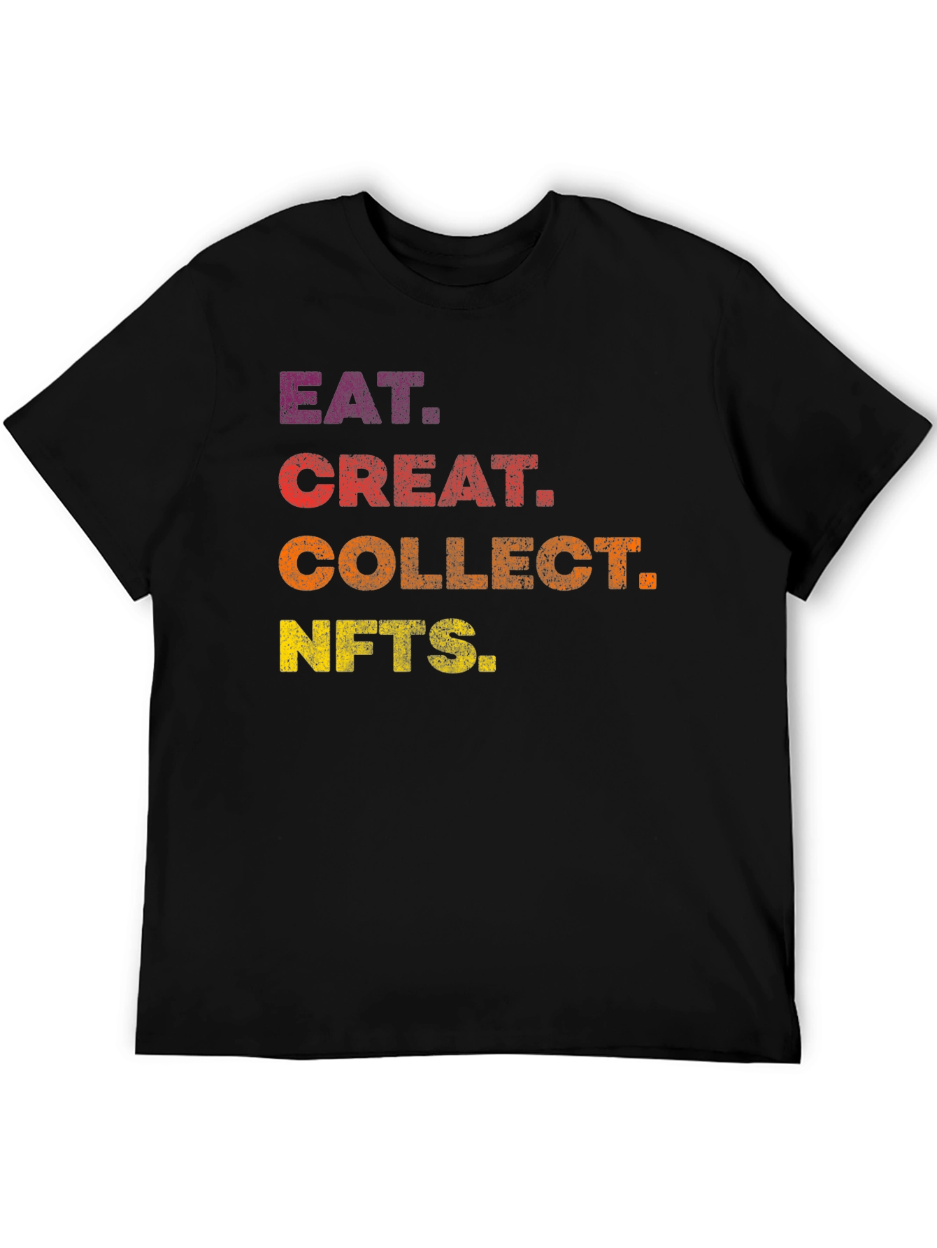 Eat Create Collect NFTs Black T-Shirt