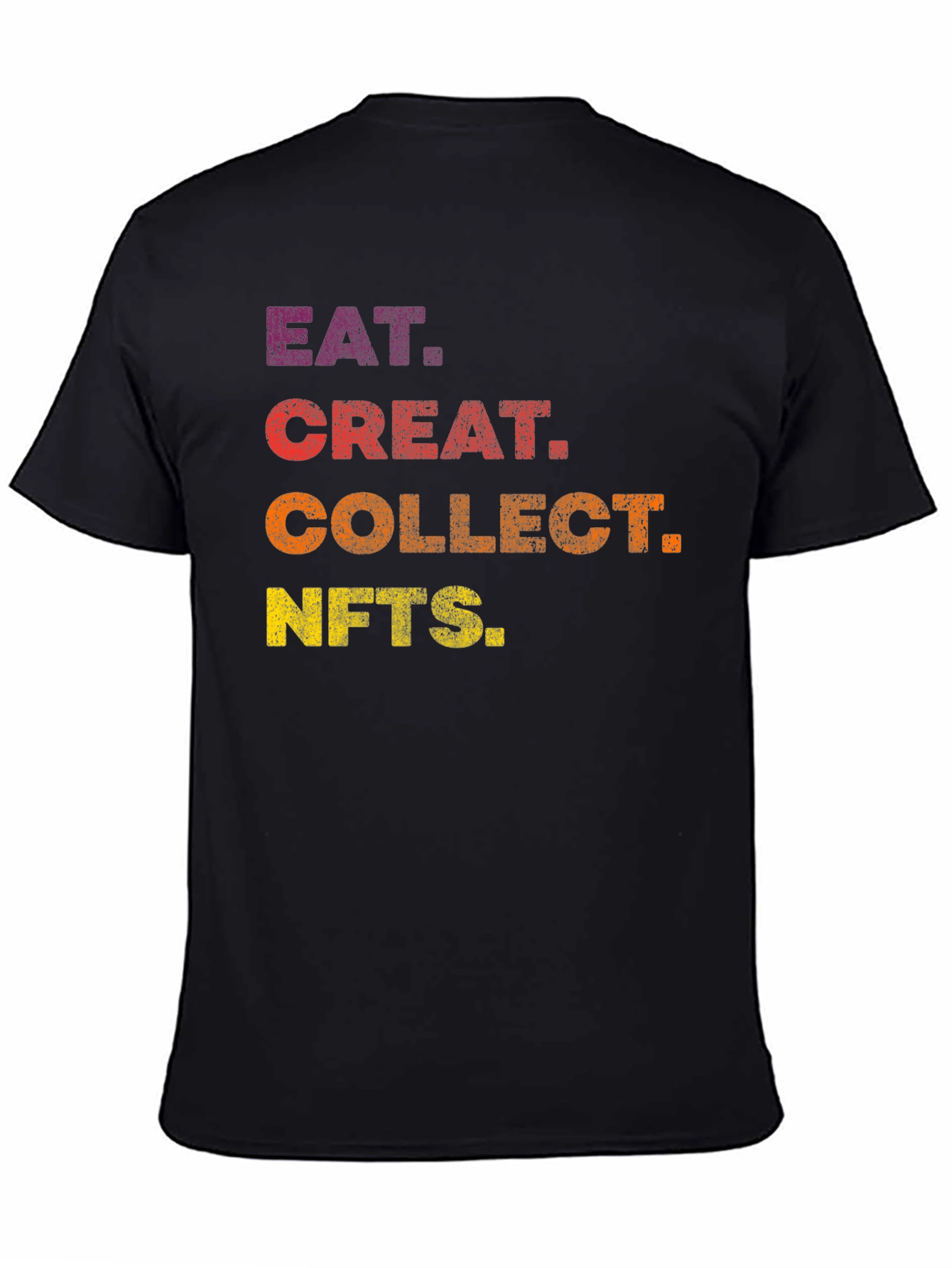 Eat Create Collect NFTs Black T-Shirt