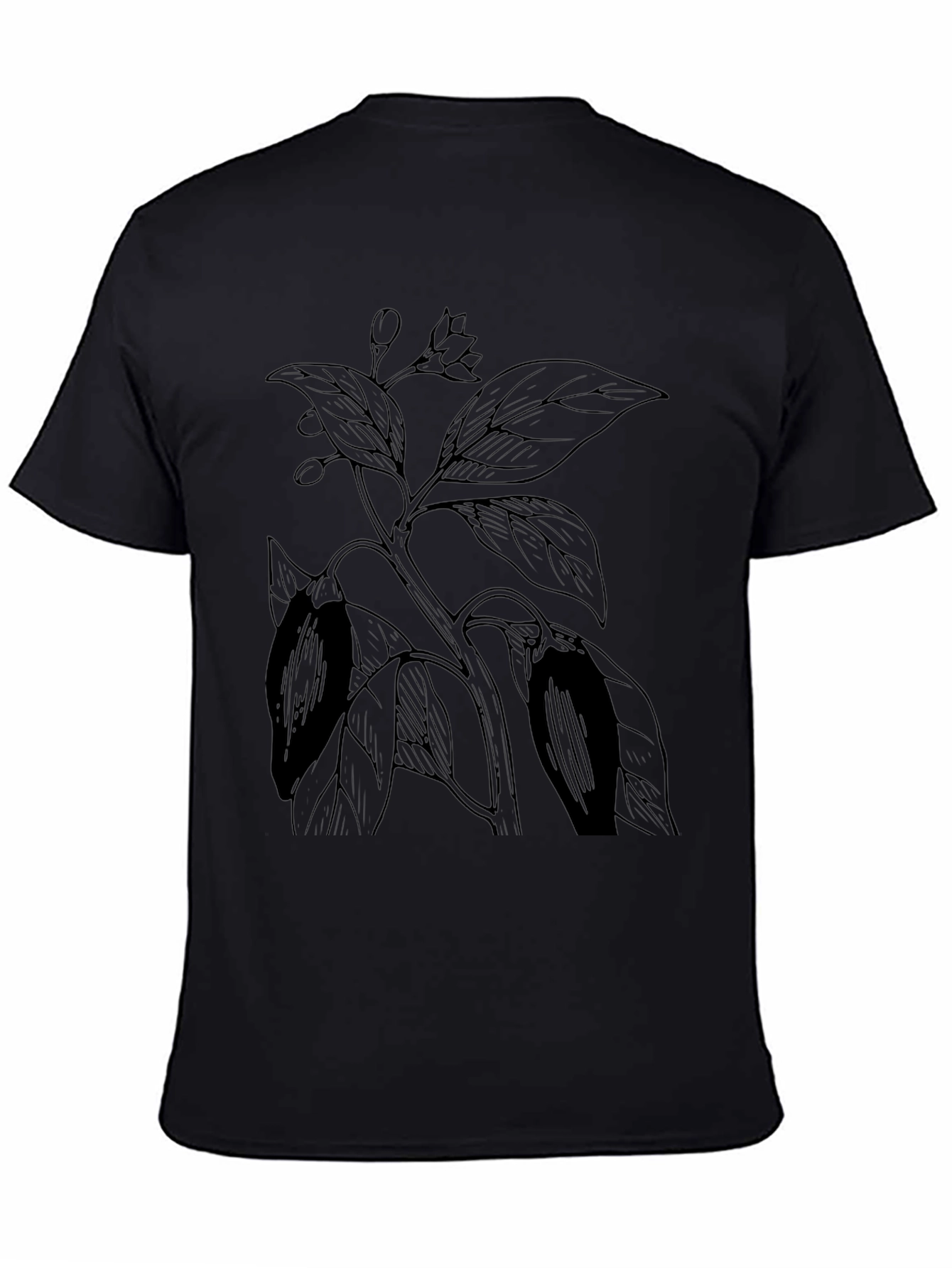 Botanical Sketch Tee - Minimalist Plant Design