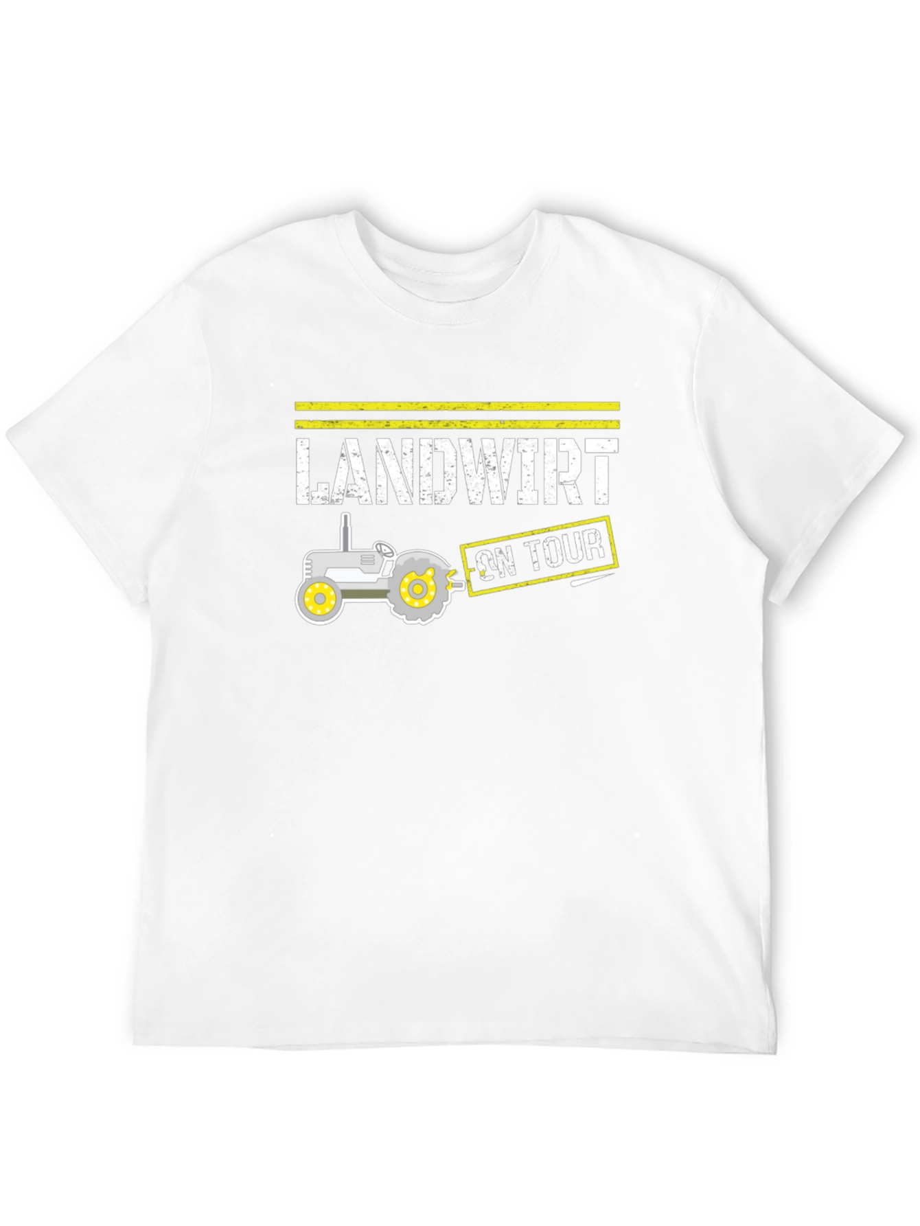 Landwirt On Tour Black T-Shirt - Tractor Design