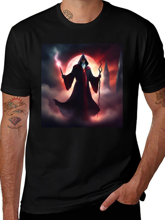 Wizard Graphic Black T-Shirt