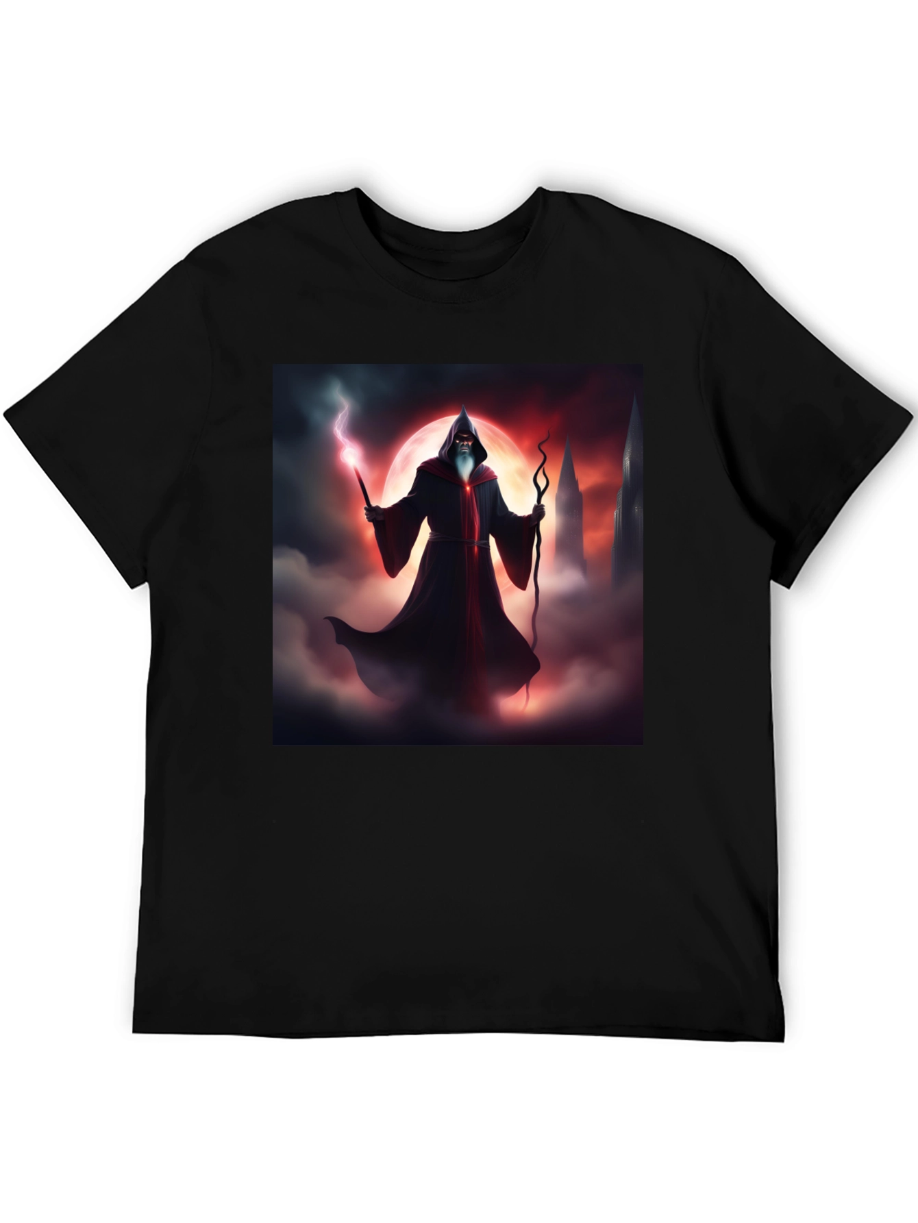 Wizard Graphic Black T-Shirt