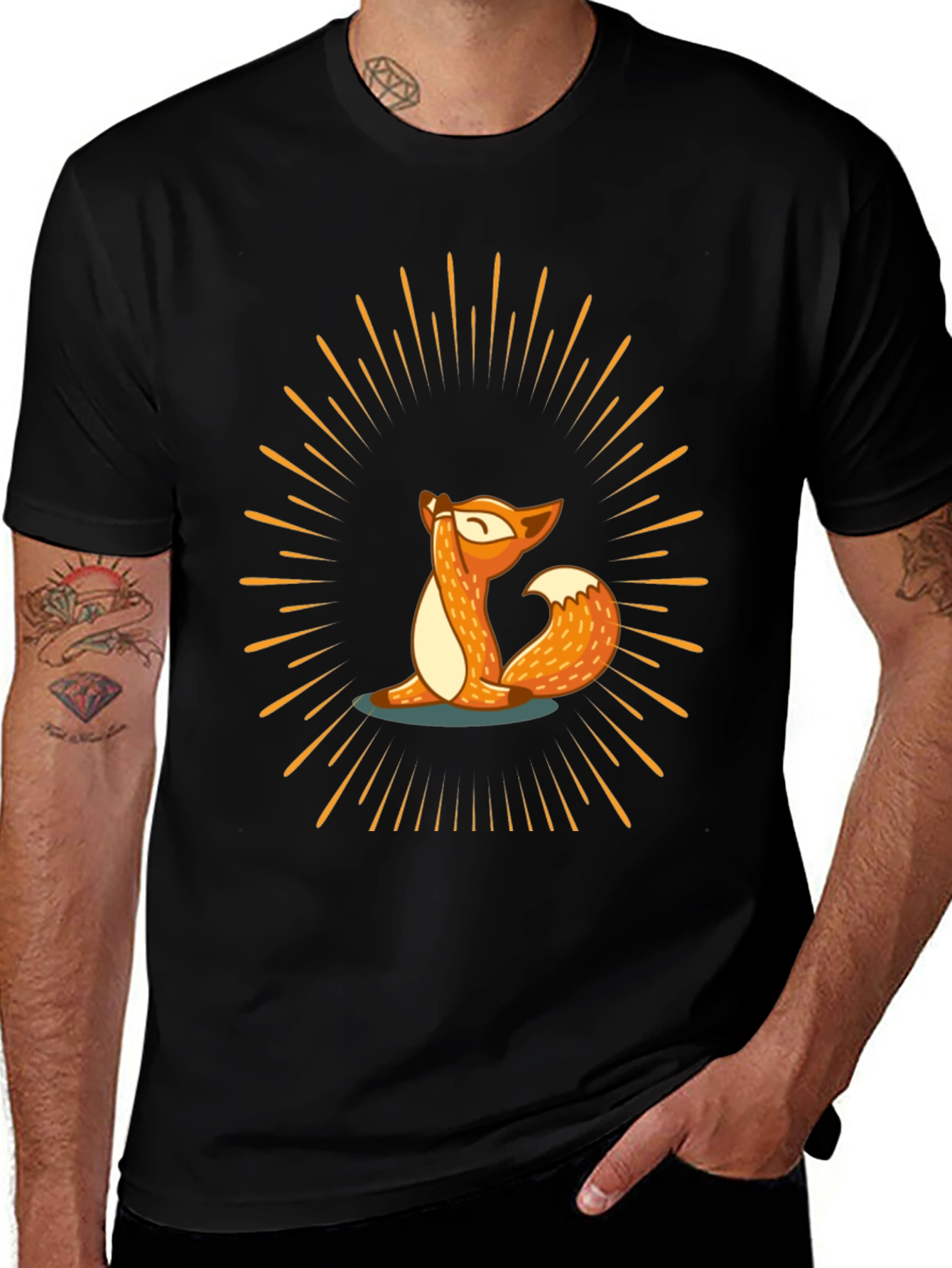 Yoga Fox Tee - Meditate in Style