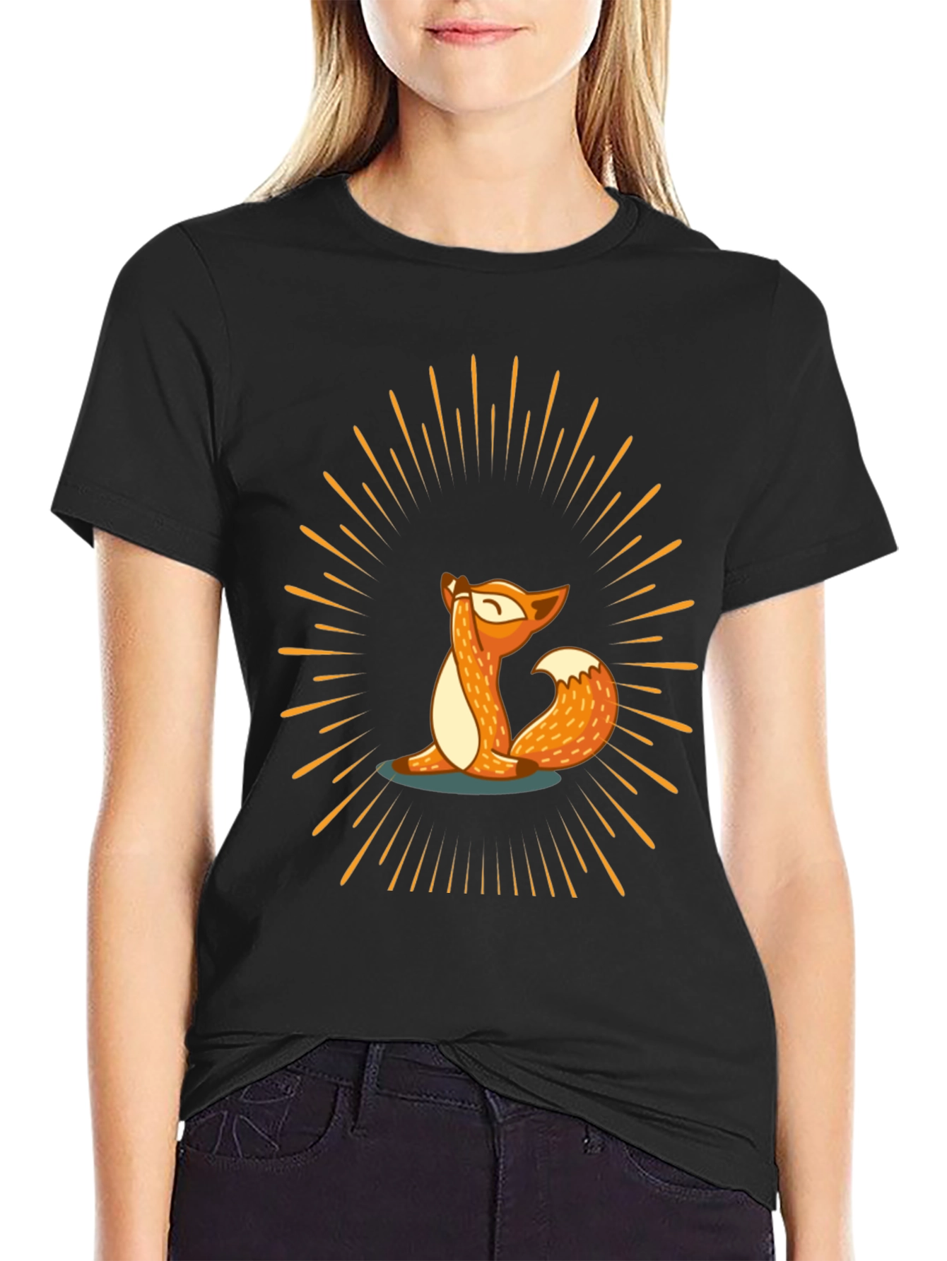 Yoga Fox Tee - Meditate in Style