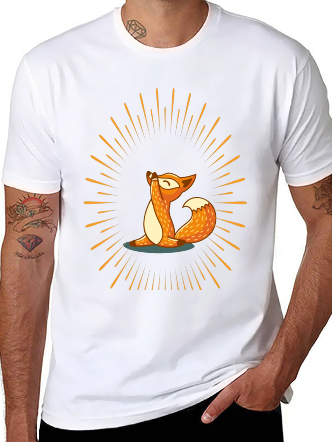 Yoga Fox Tee - Meditate in Style