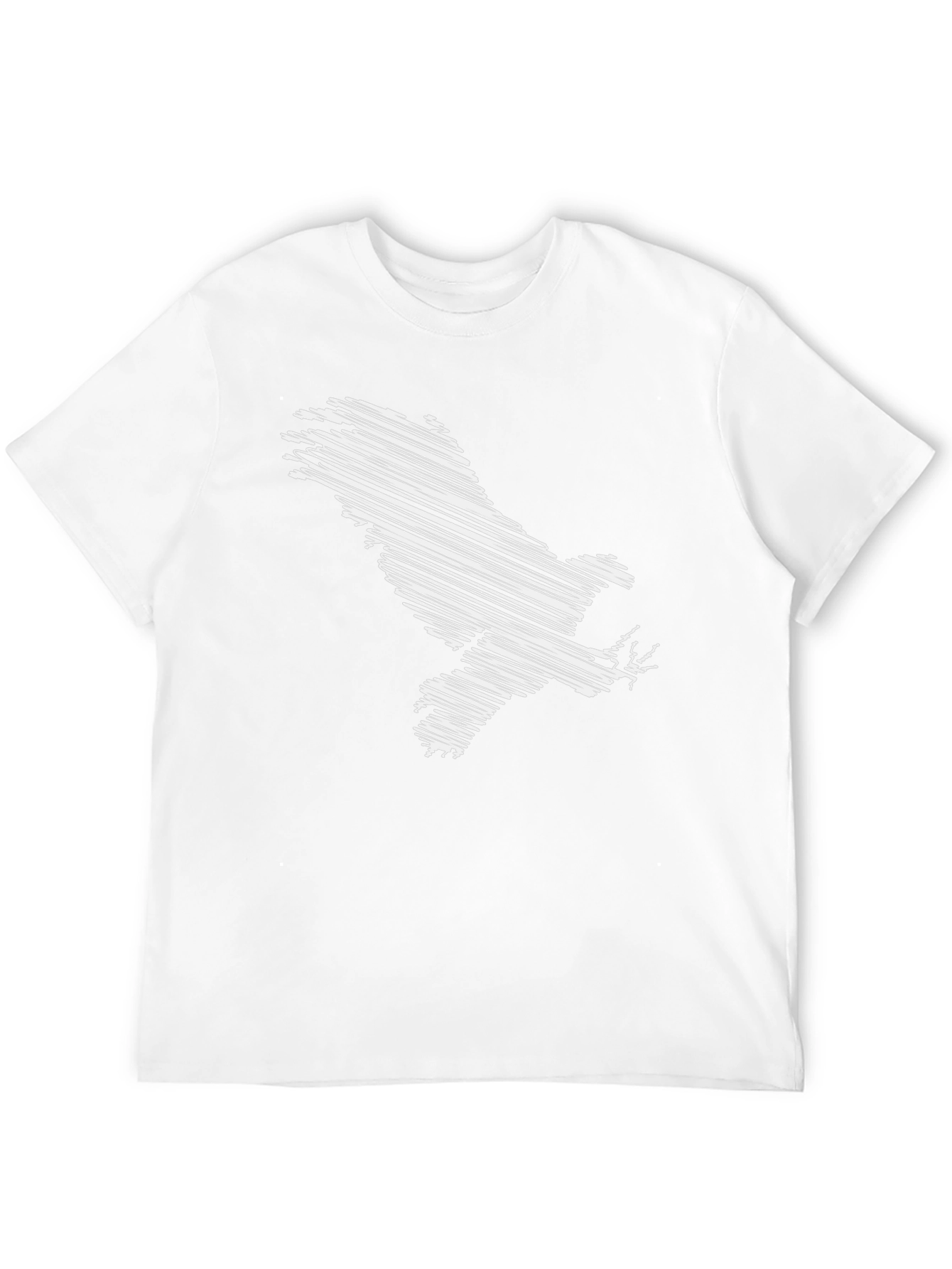 Scribble Eagle Graphic Tee - Mens Black T-Shirt