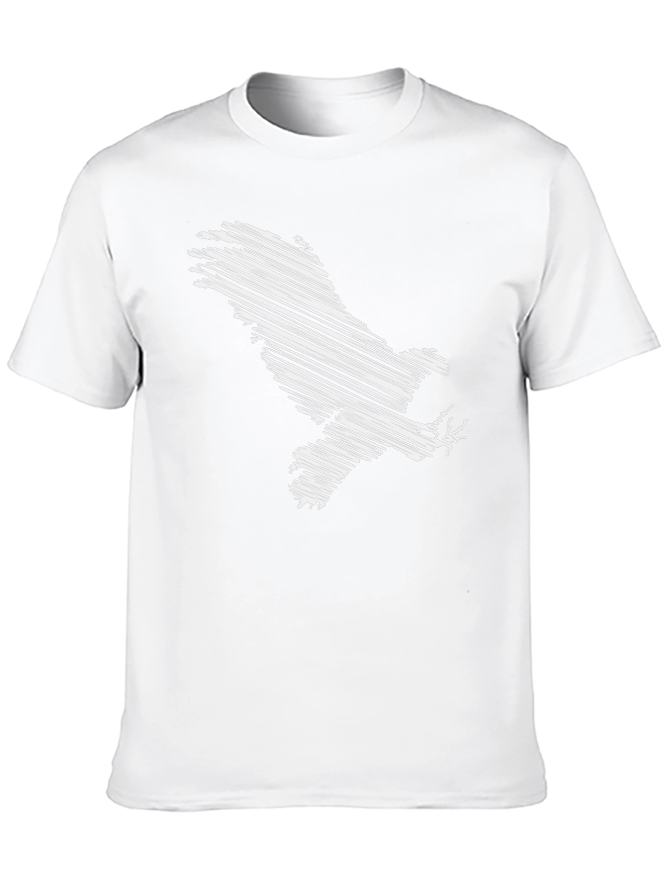 Scribble Eagle Graphic Tee - Mens Black T-Shirt
