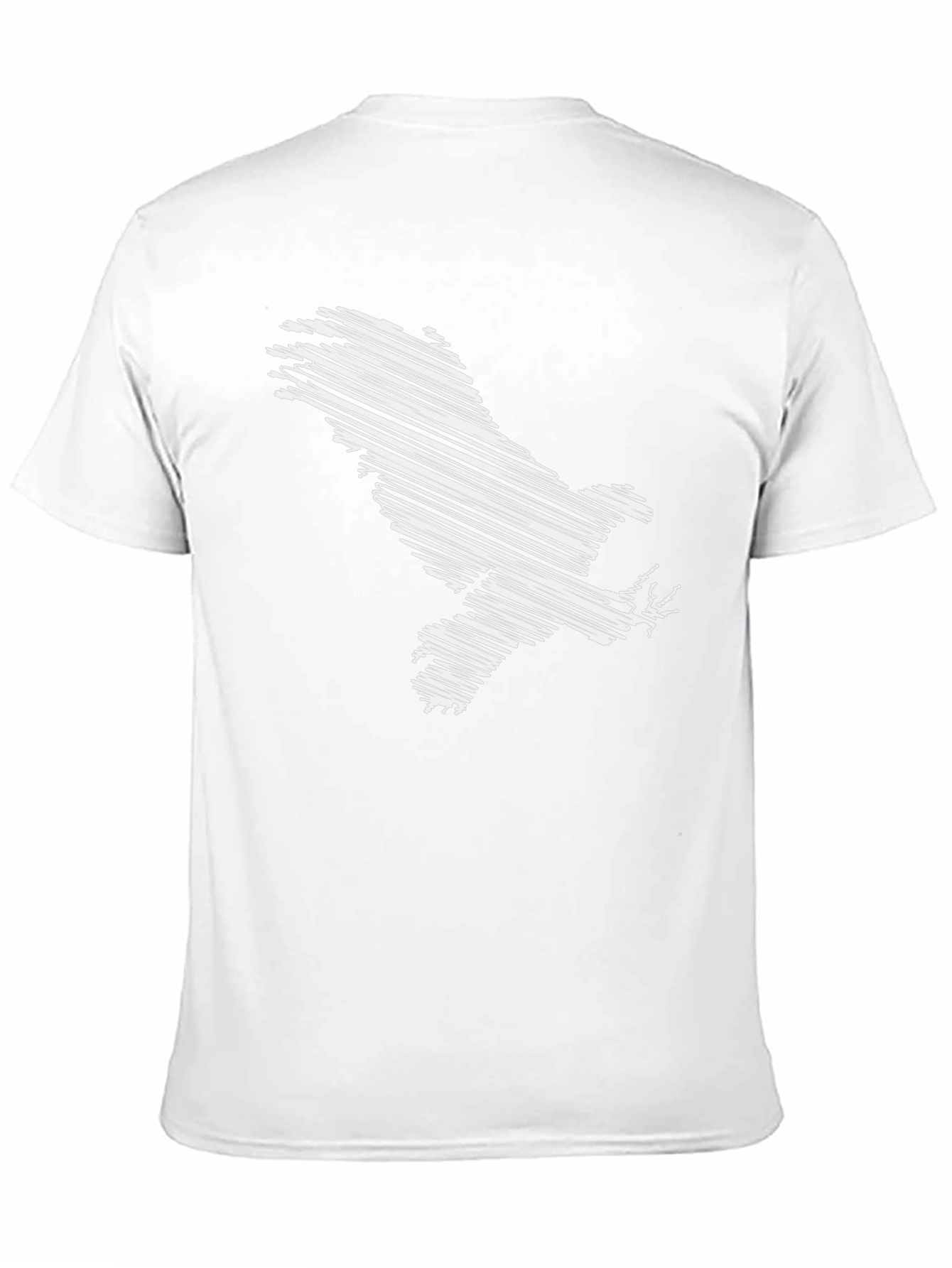 Scribble Eagle Graphic Tee - Mens Black T-Shirt