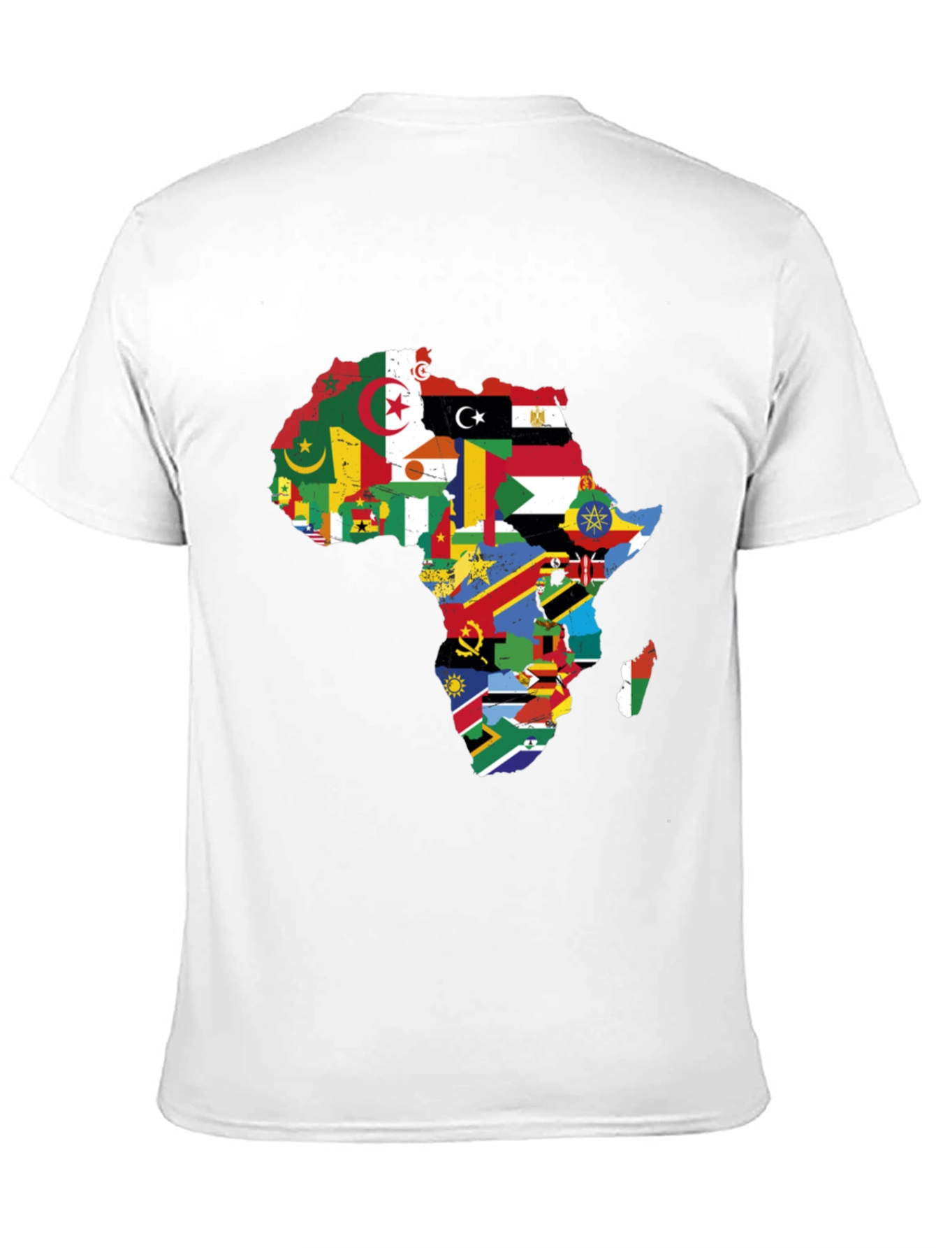 Africa Flag Map Graphic T-Shirt