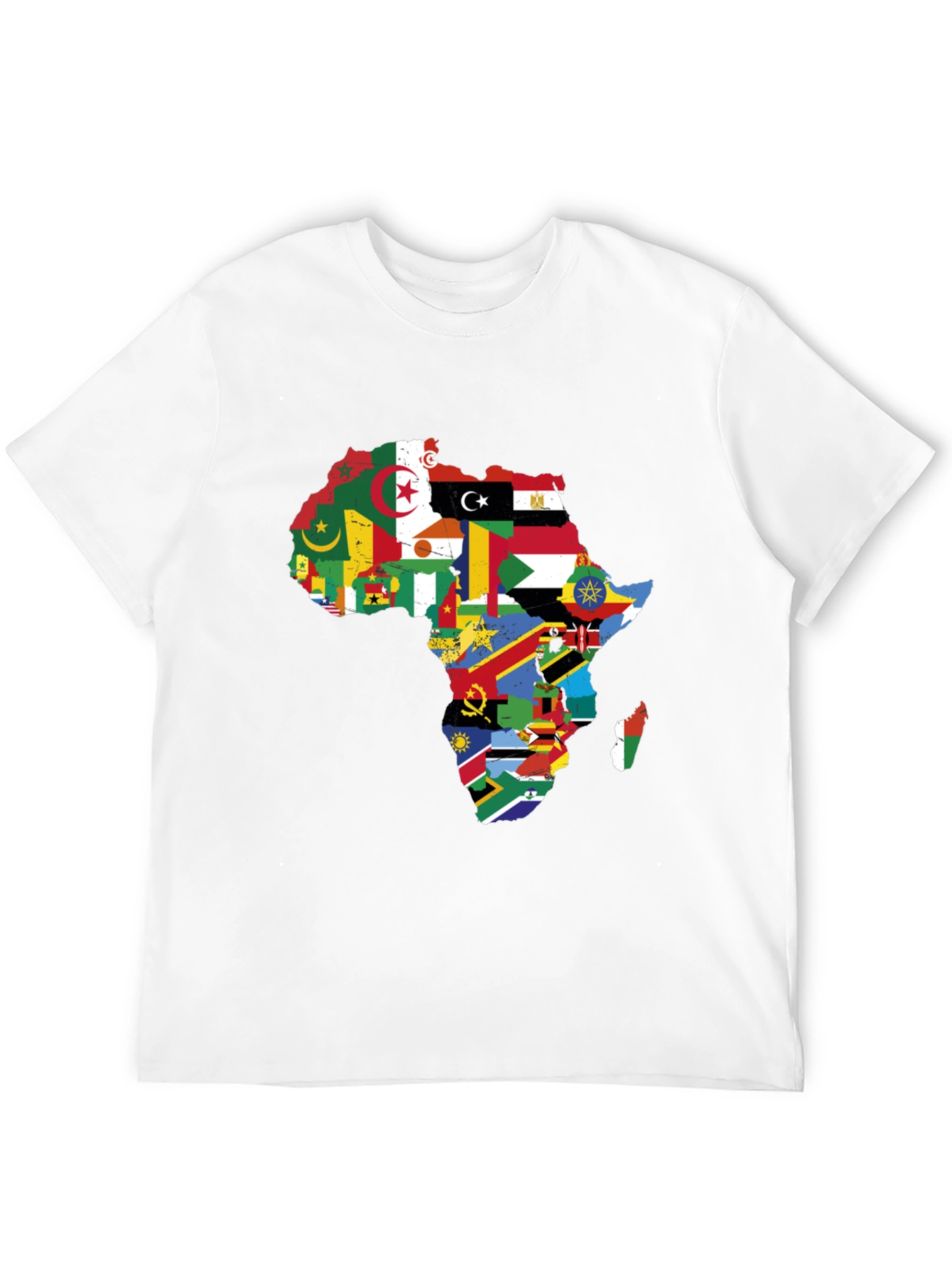 Africa Flag Map Graphic T-Shirt