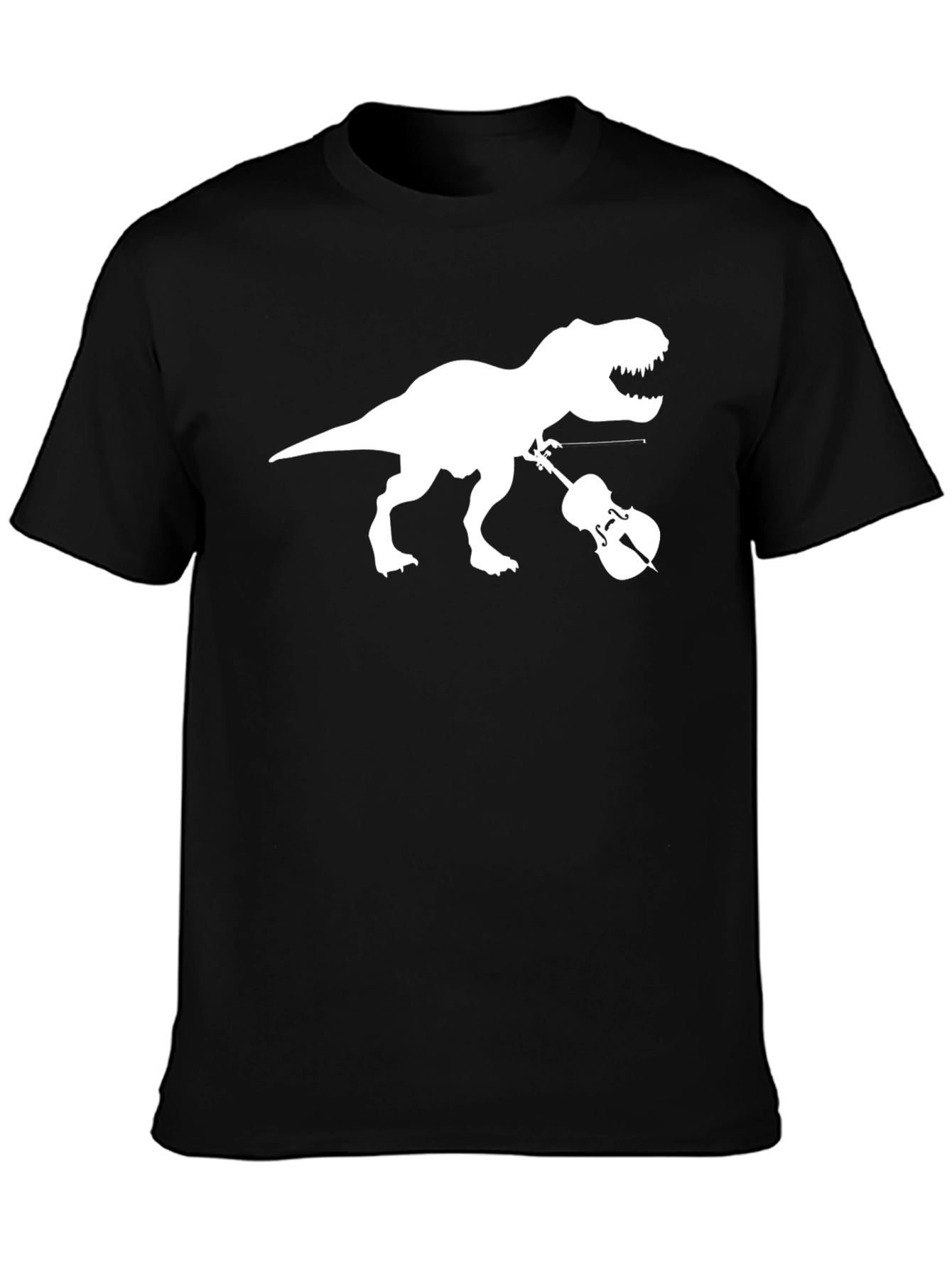Dinosaur Violin T-Shirt - Black