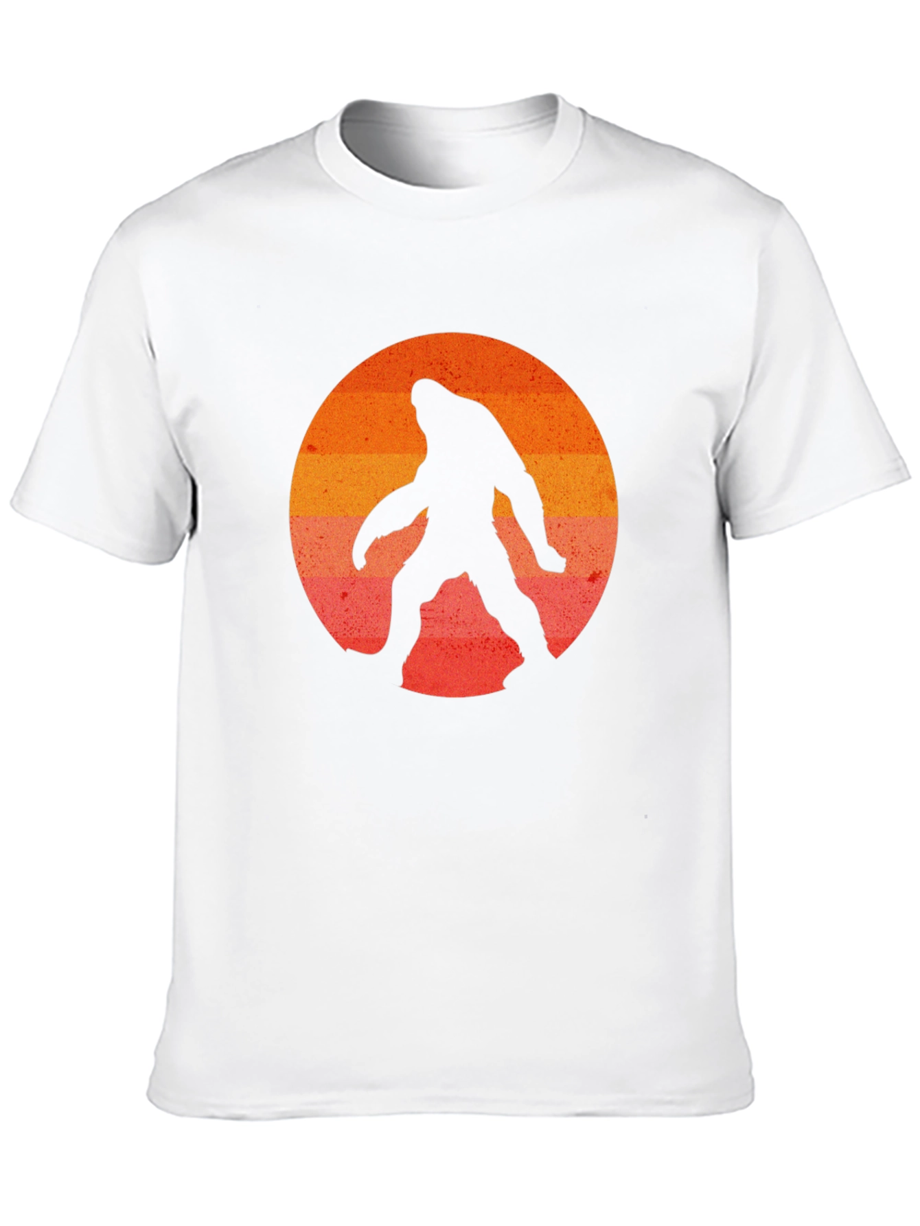 Bigfoot Sunset Graphic T-Shirt - Black Cotton Tee