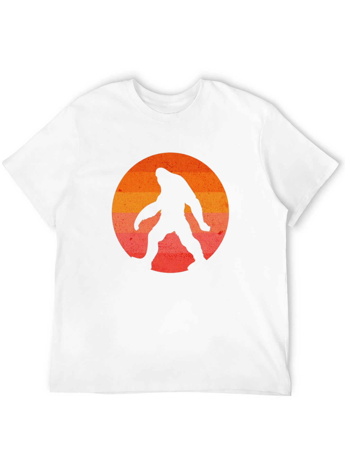 Bigfoot Sunset Graphic T-Shirt - Black Cotton Tee