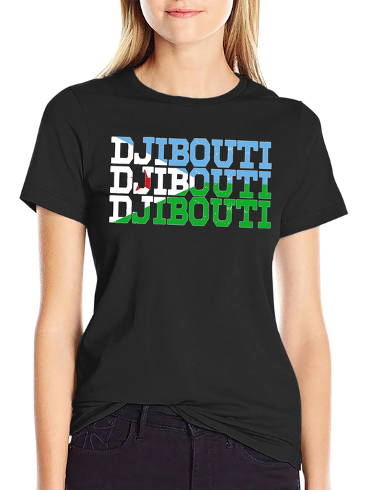 Djibouti Flag Graphic T-Shirt