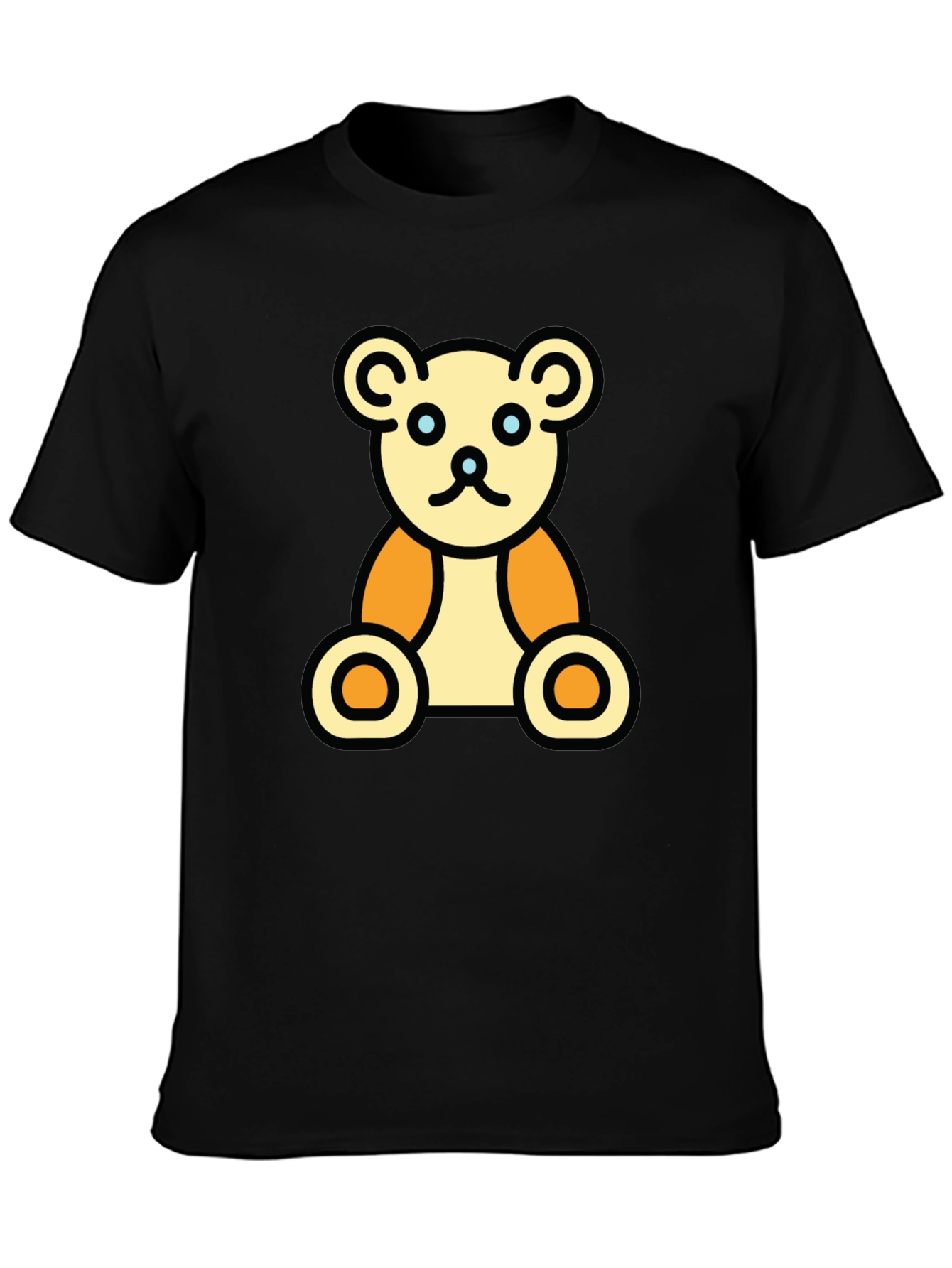 Teddy Bear Graphic Black T-Shirt