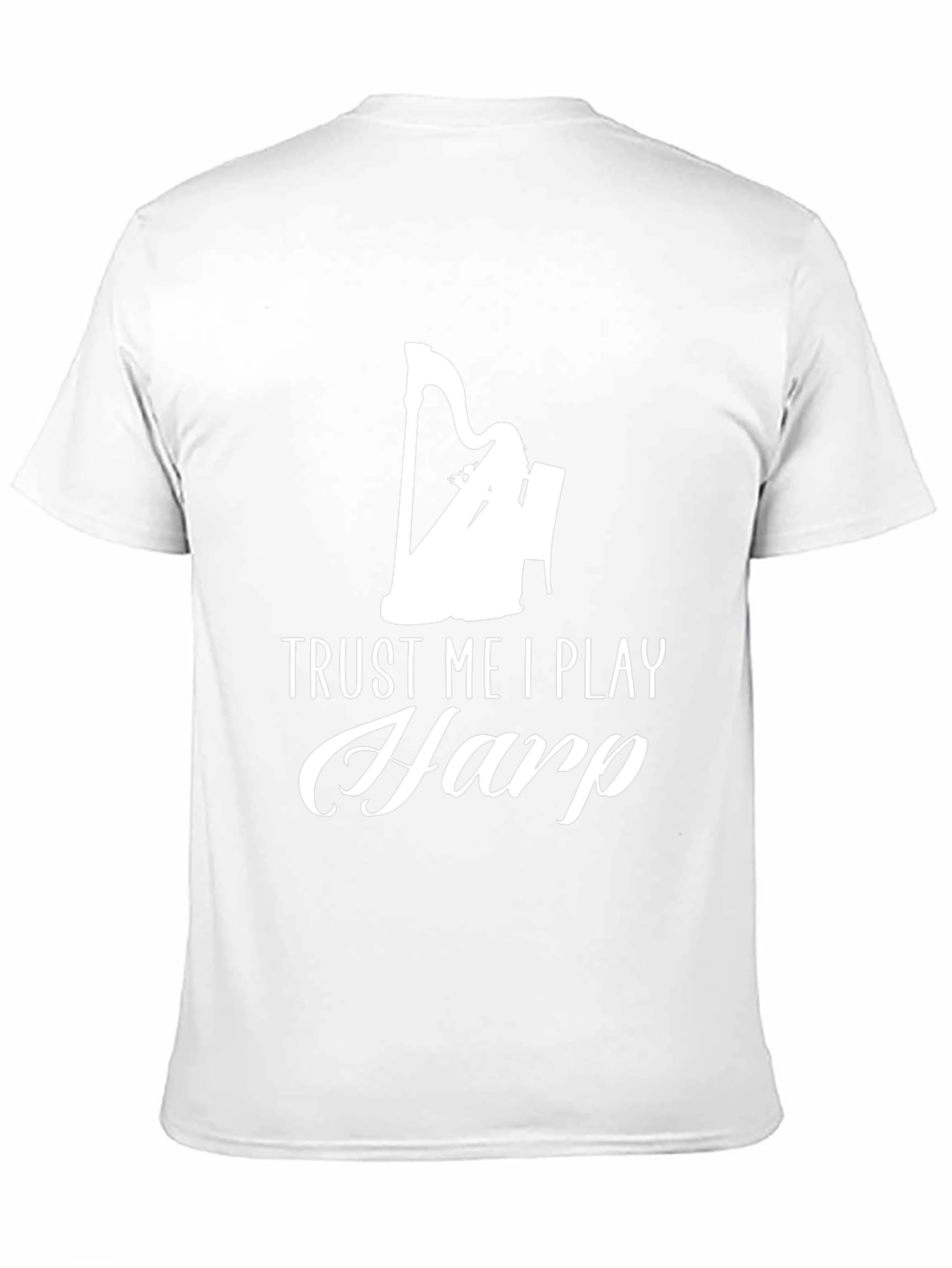 Trust Me I Play Harp Black T-Shirt