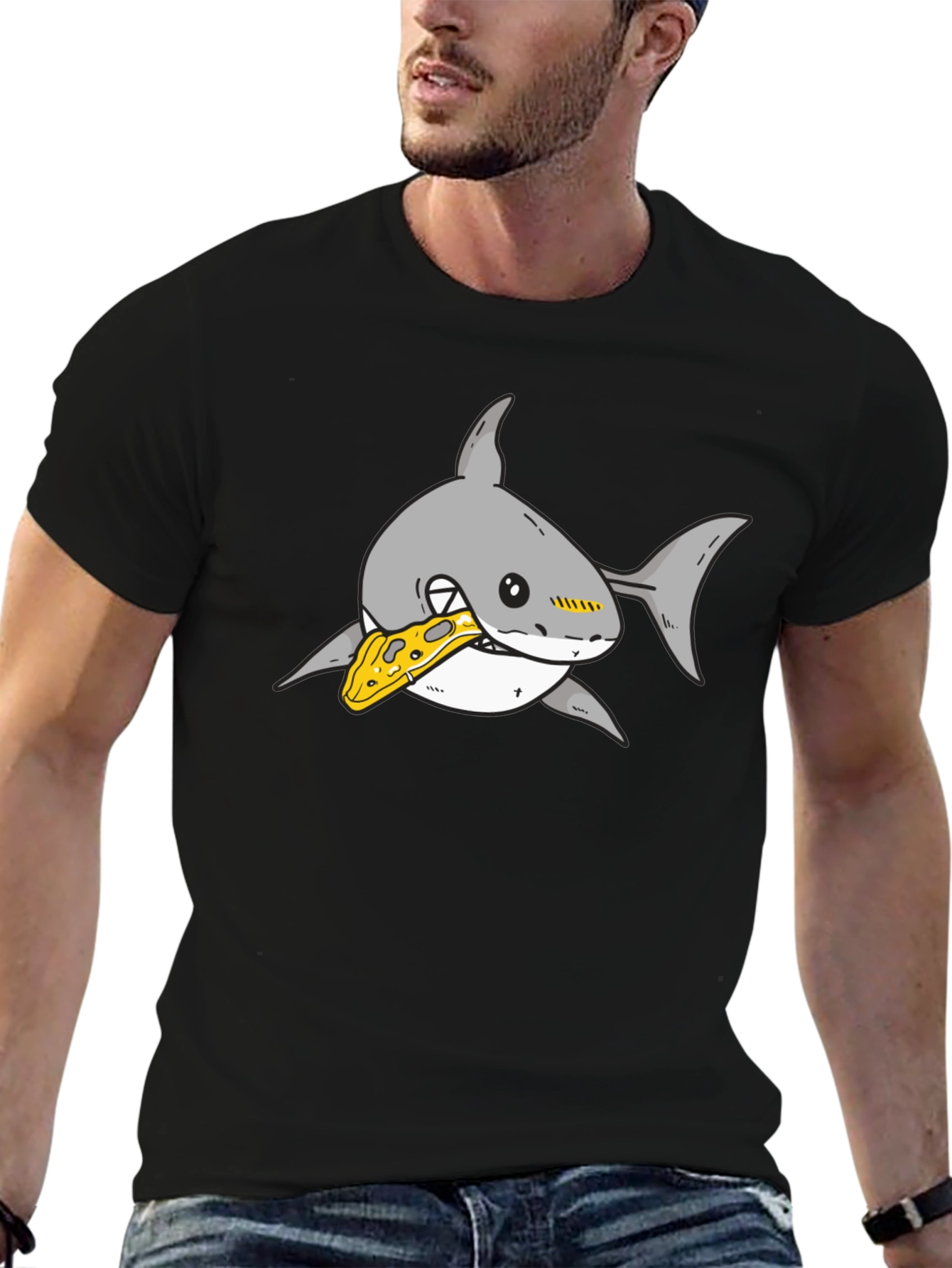 Shark Pizza Lover Graphic Tee