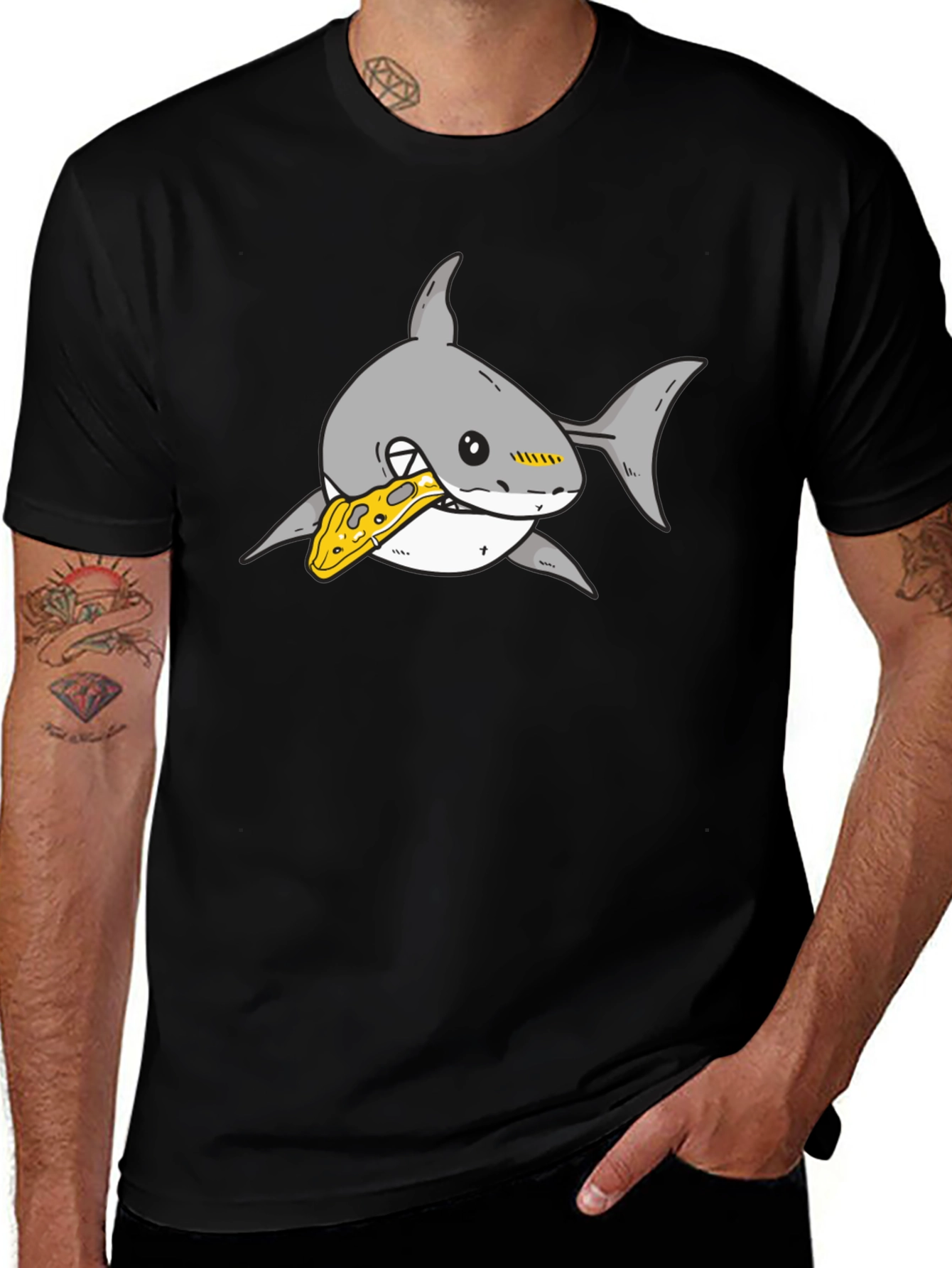 Shark Pizza Lover Graphic Tee