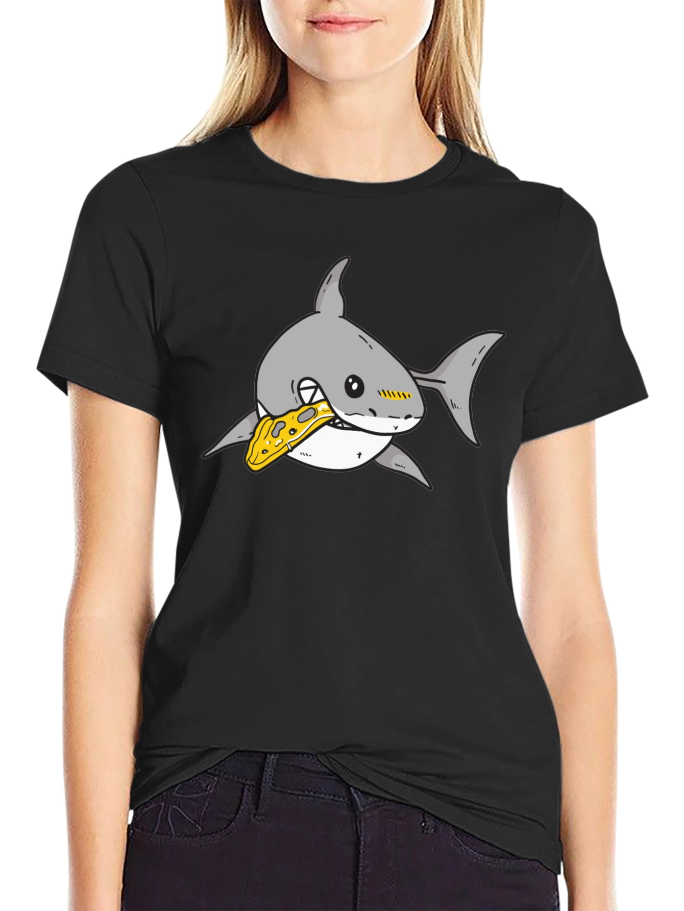 Shark Pizza Lover Graphic Tee
