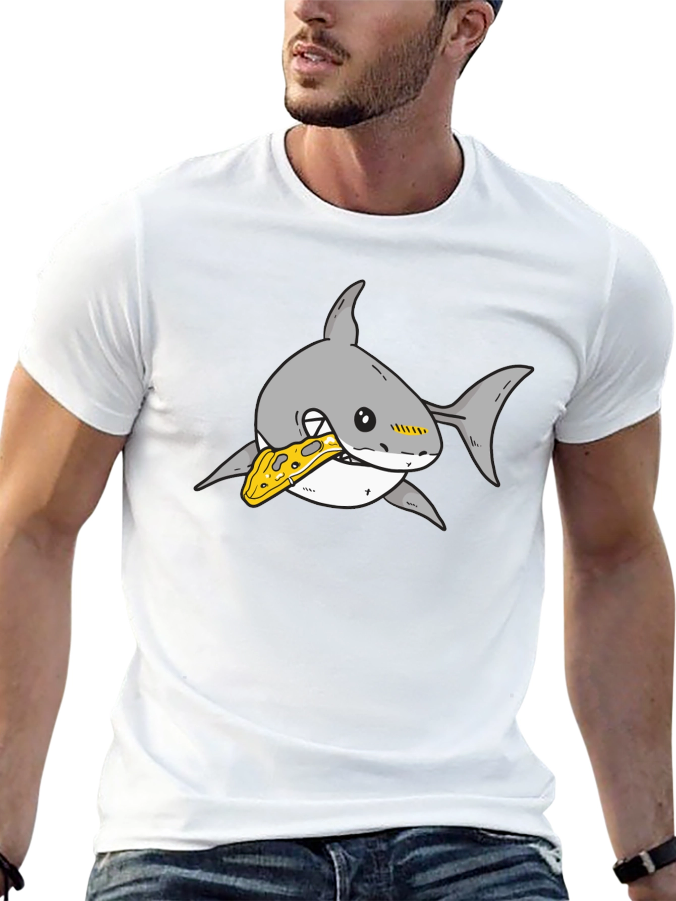 Shark Pizza Lover Graphic Tee