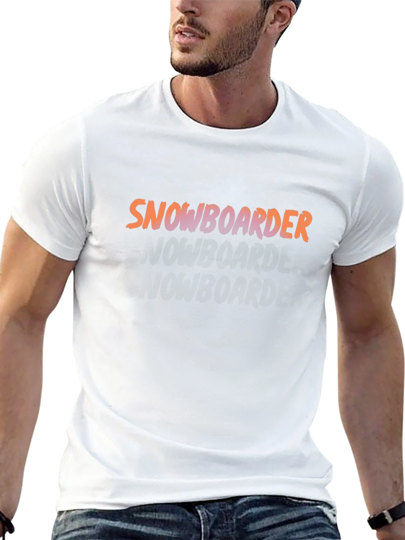Snowboarder Graphic Tee - Casual Style
