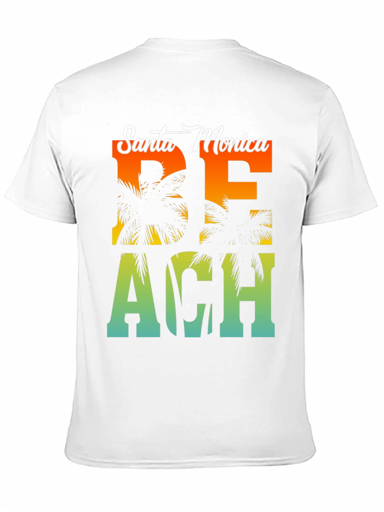 Santa Monica Beach Palm Graphic Tee