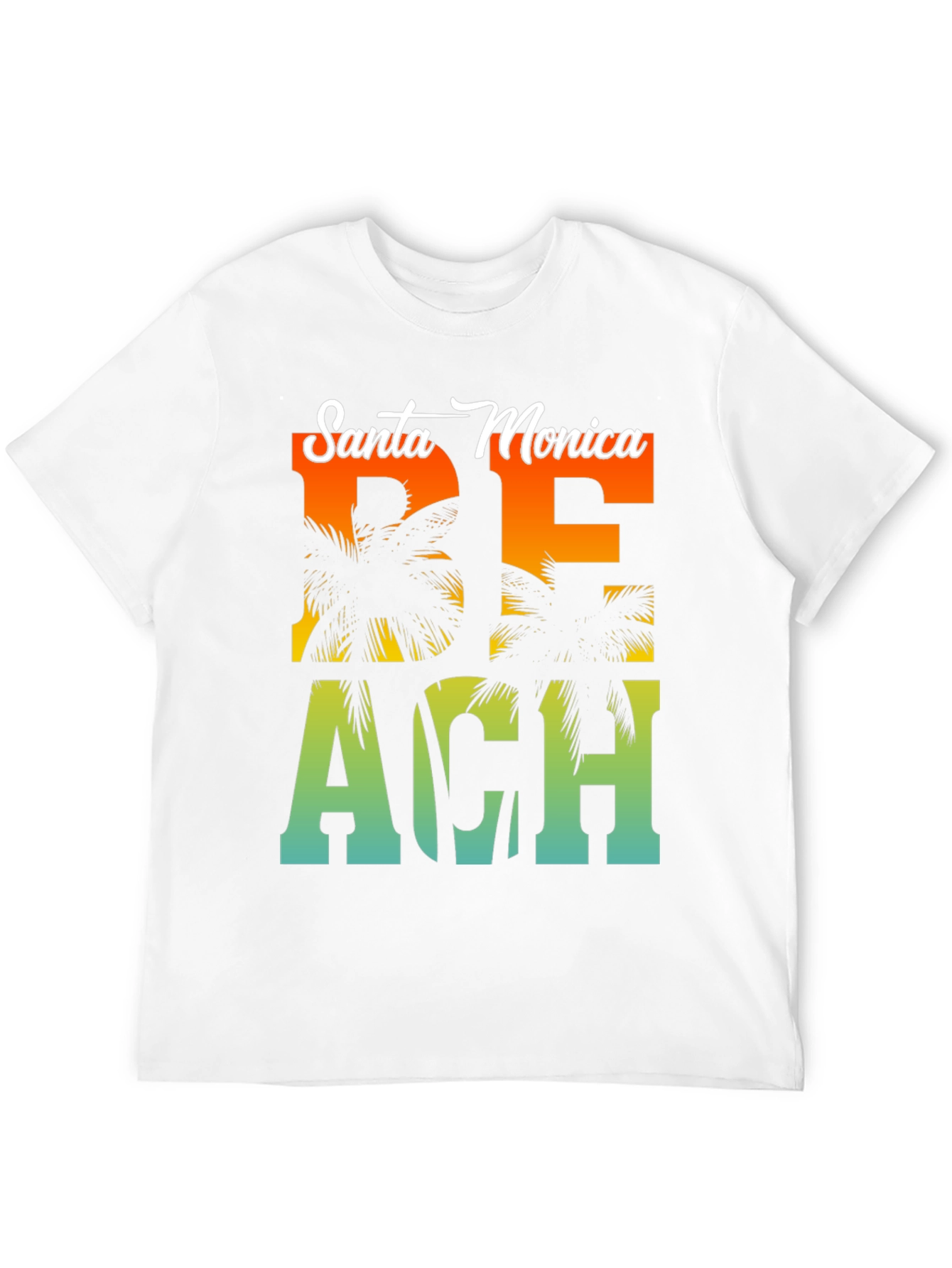 Santa Monica Beach Palm Graphic Tee