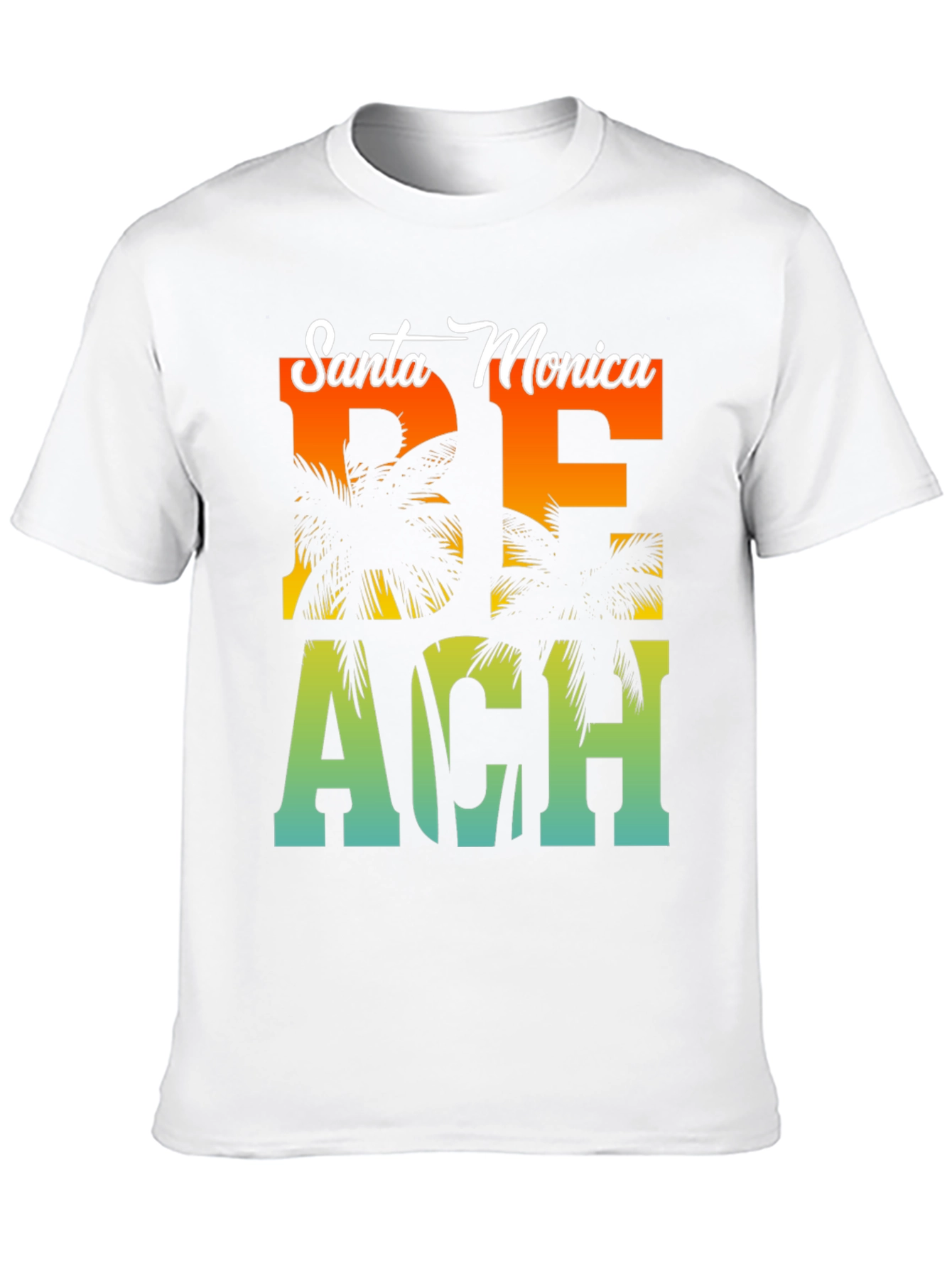 Santa Monica Beach Palm Graphic Tee