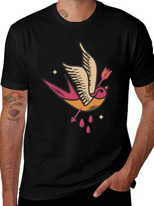 Swallow Arrow Graphic Tee - Classic Style