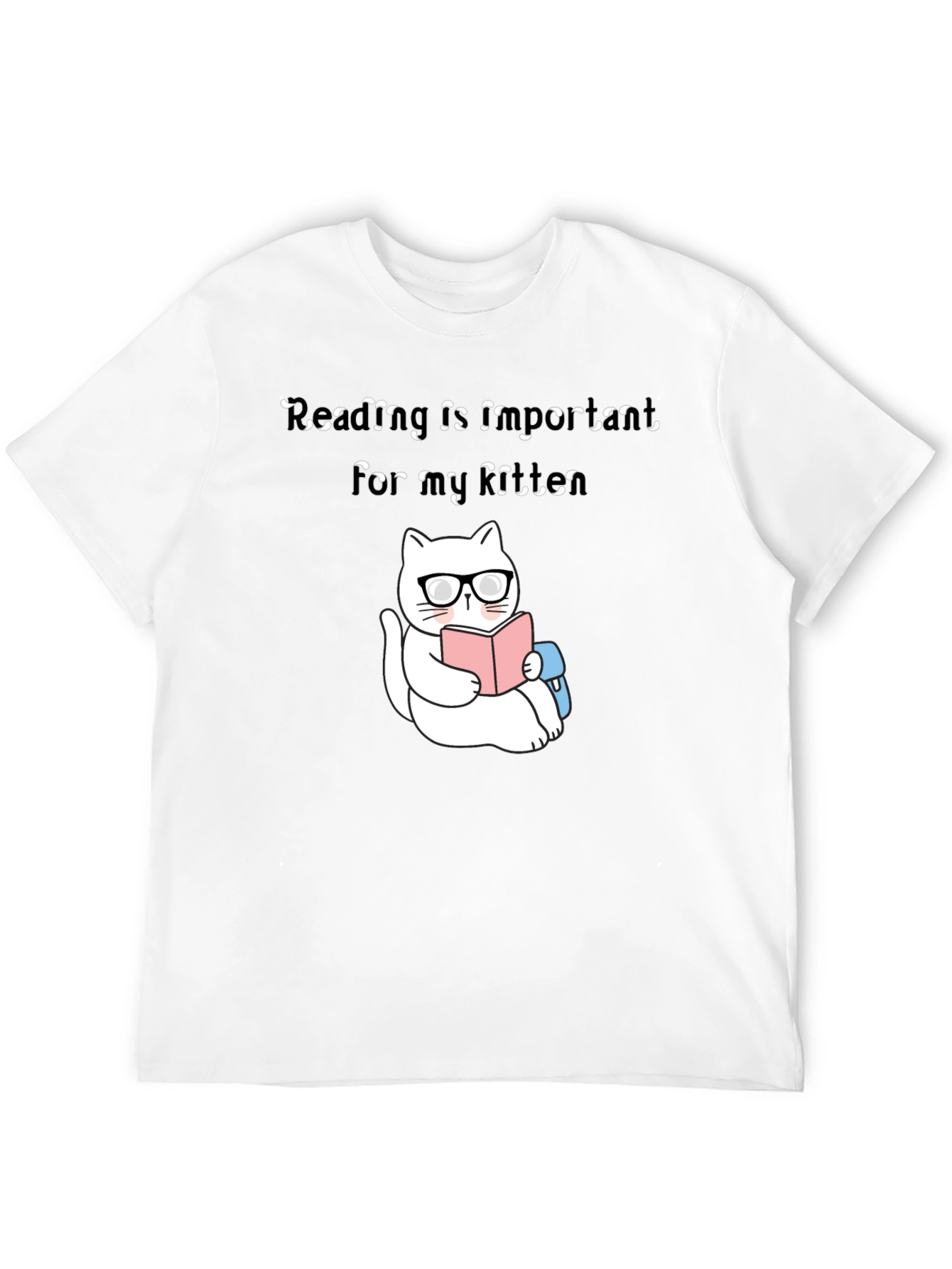 Reading Kitten T-Shirt