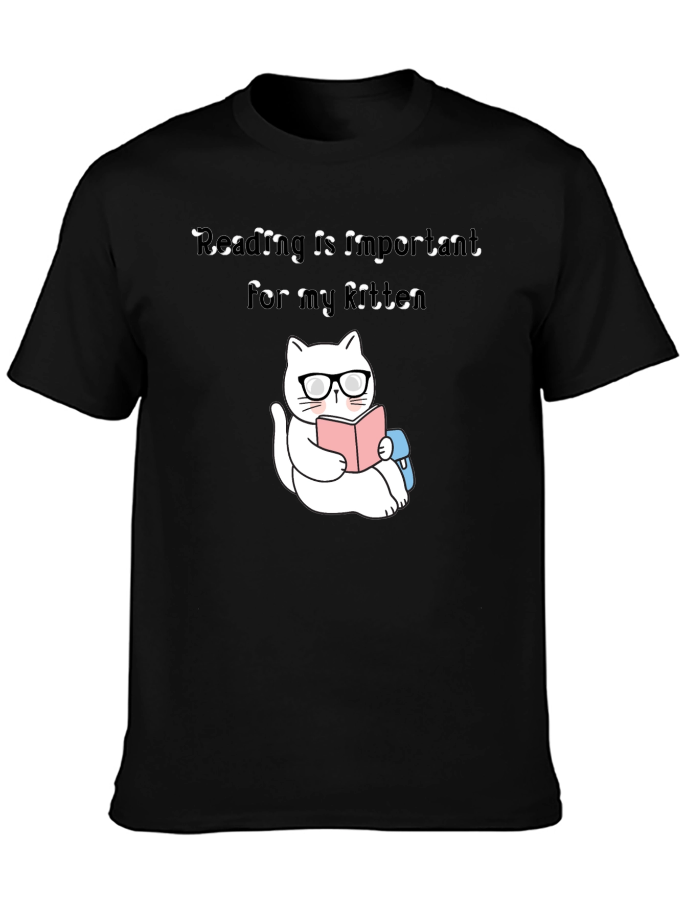 Reading Kitten T-Shirt