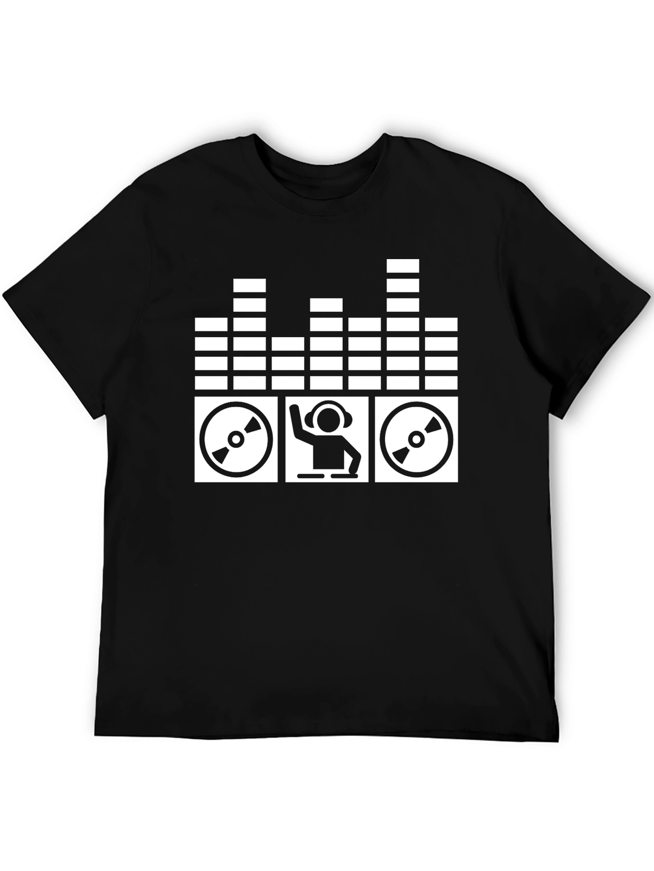 DJ Music T-Shirt - Black Graphic Tee