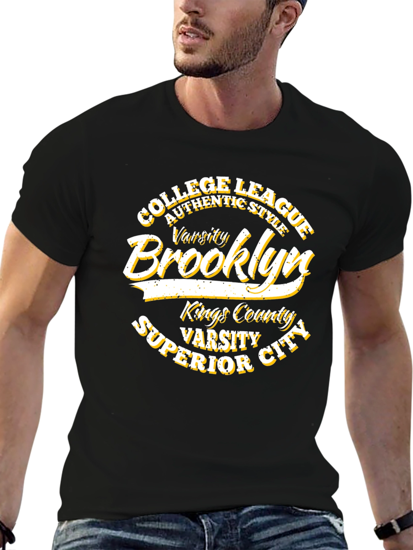 Brooklyn Varsity College League Black T-Shirt