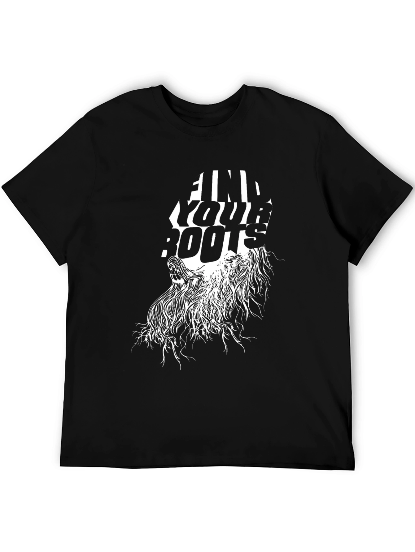 Find Your Roots Graphic Tee - Black Unisex T-Shirt