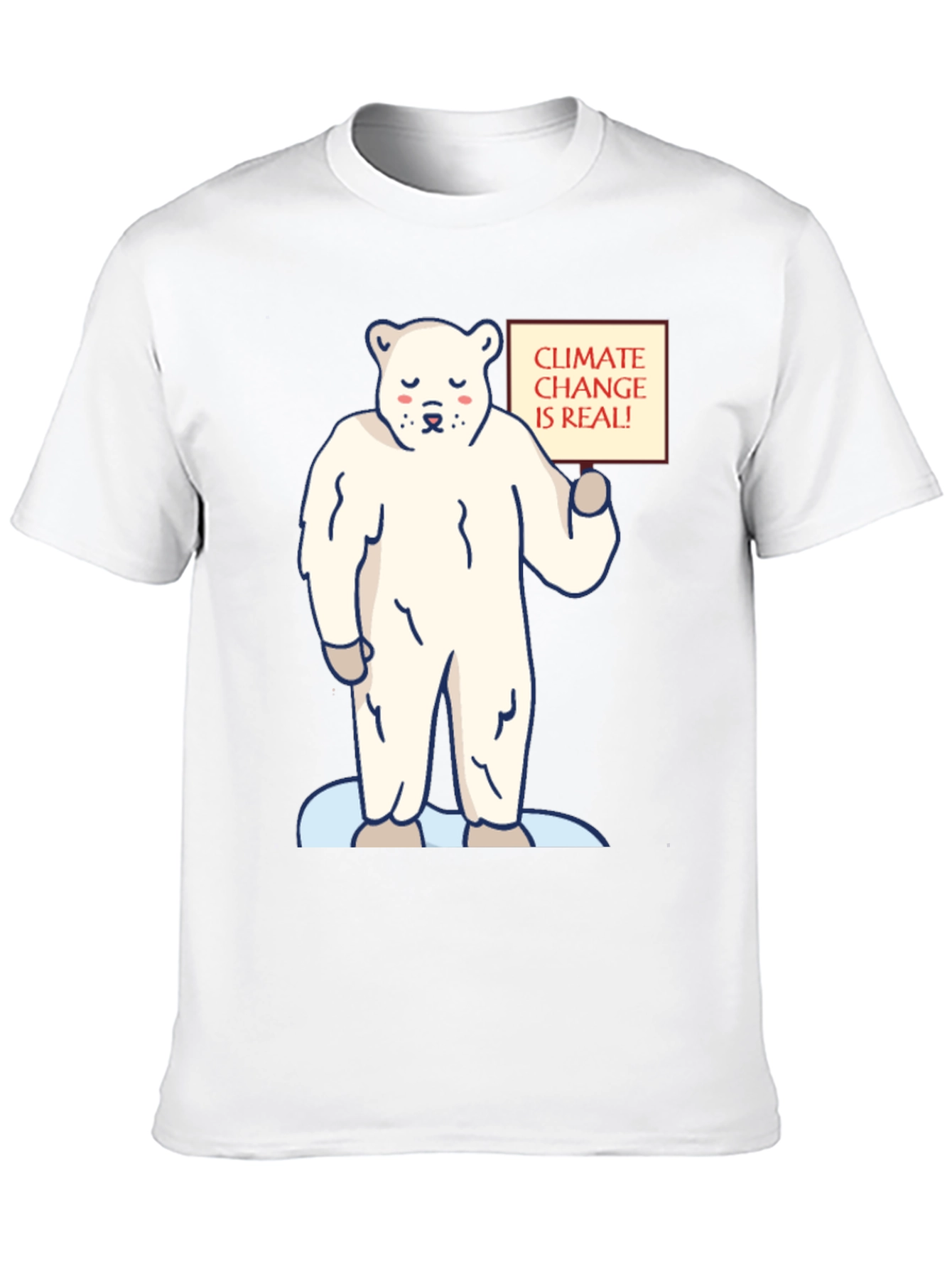 Climate Change Awareness T-Shirt: Polar Bear Graphic Tee