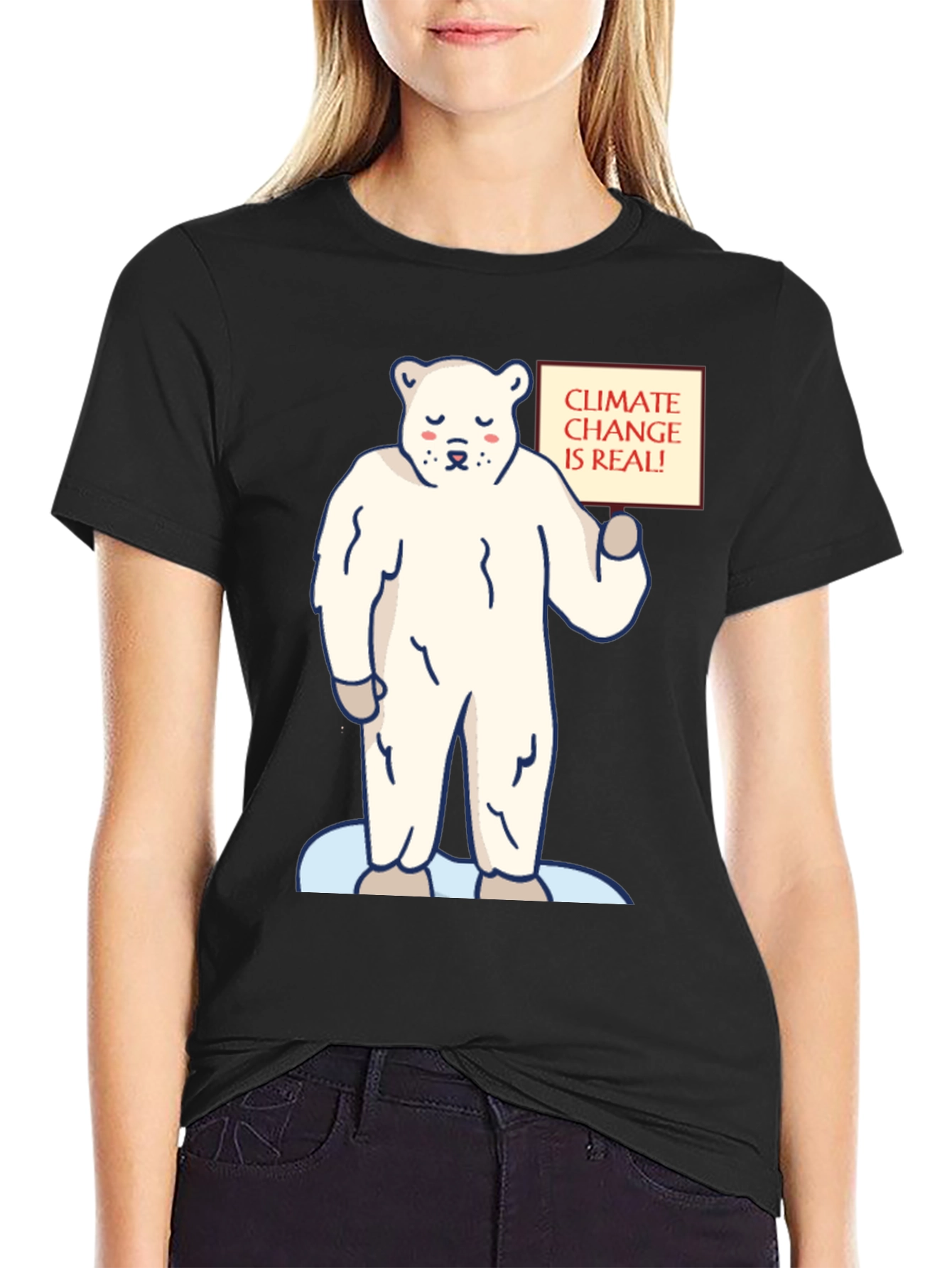 Climate Change Awareness T-Shirt: Polar Bear Graphic Tee